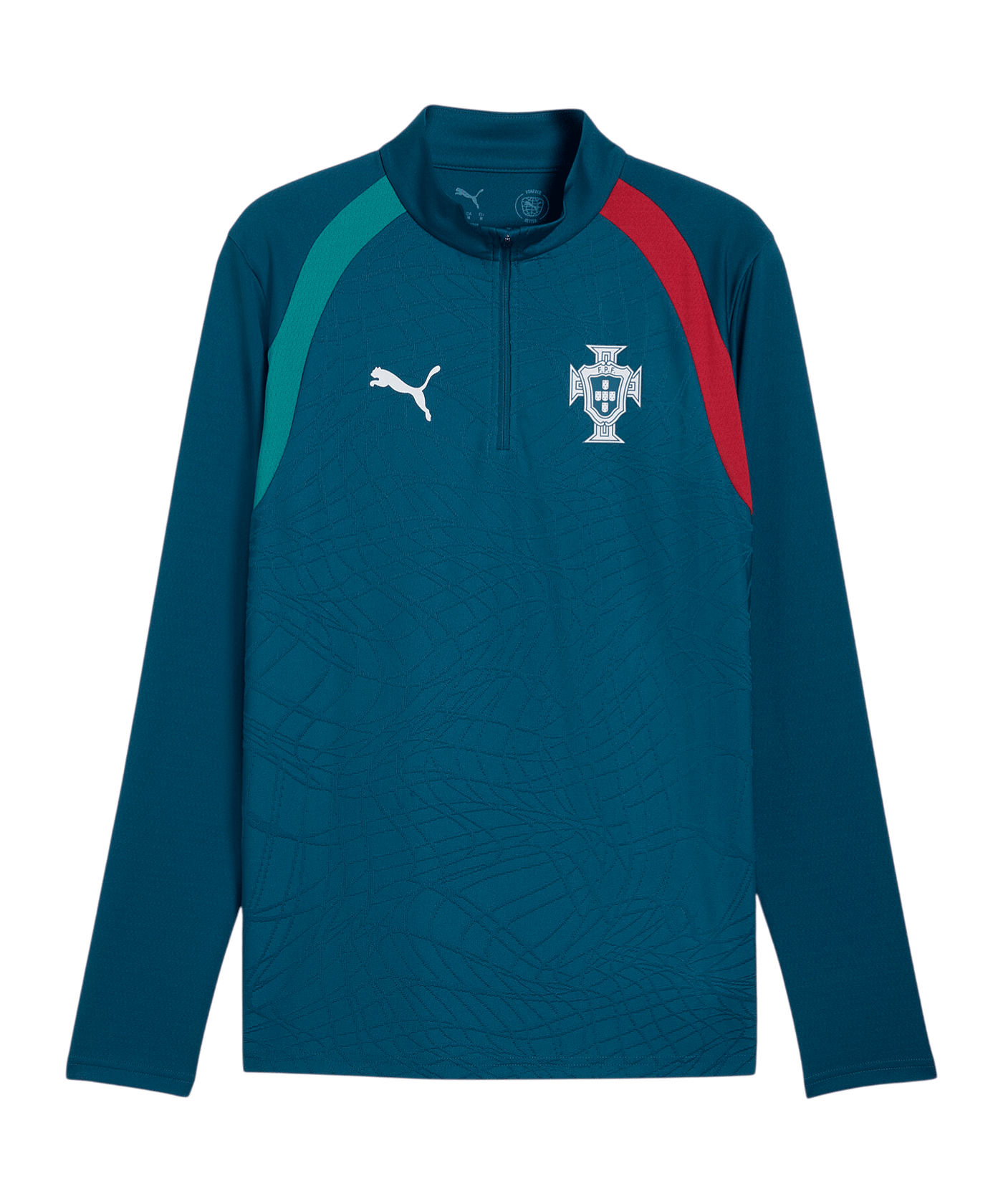 PUMA FPF Portugal Training 1/4 Zip Top Blau F15 - blau