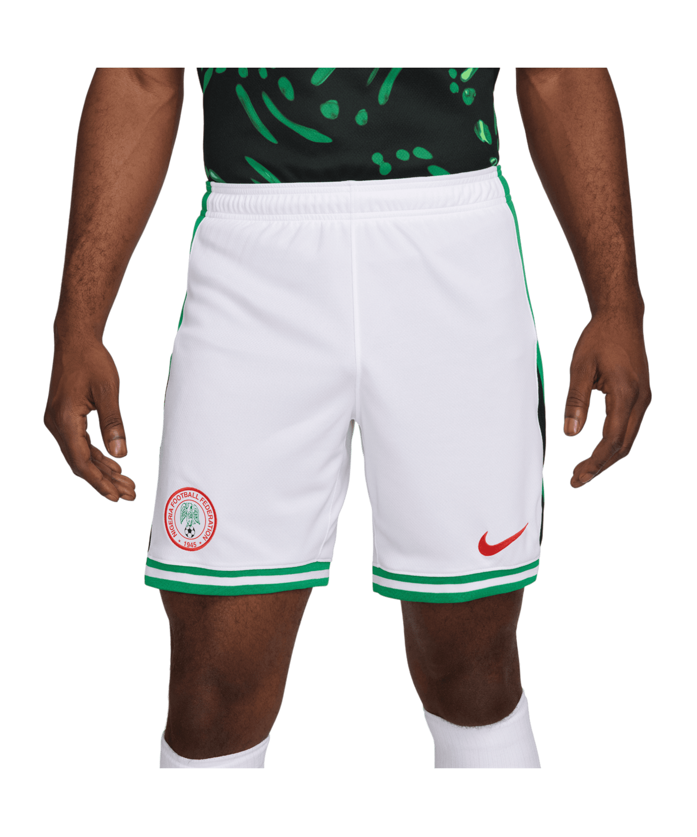 Nike Nigeria Short Home 2024 Weiss F100 - weiss