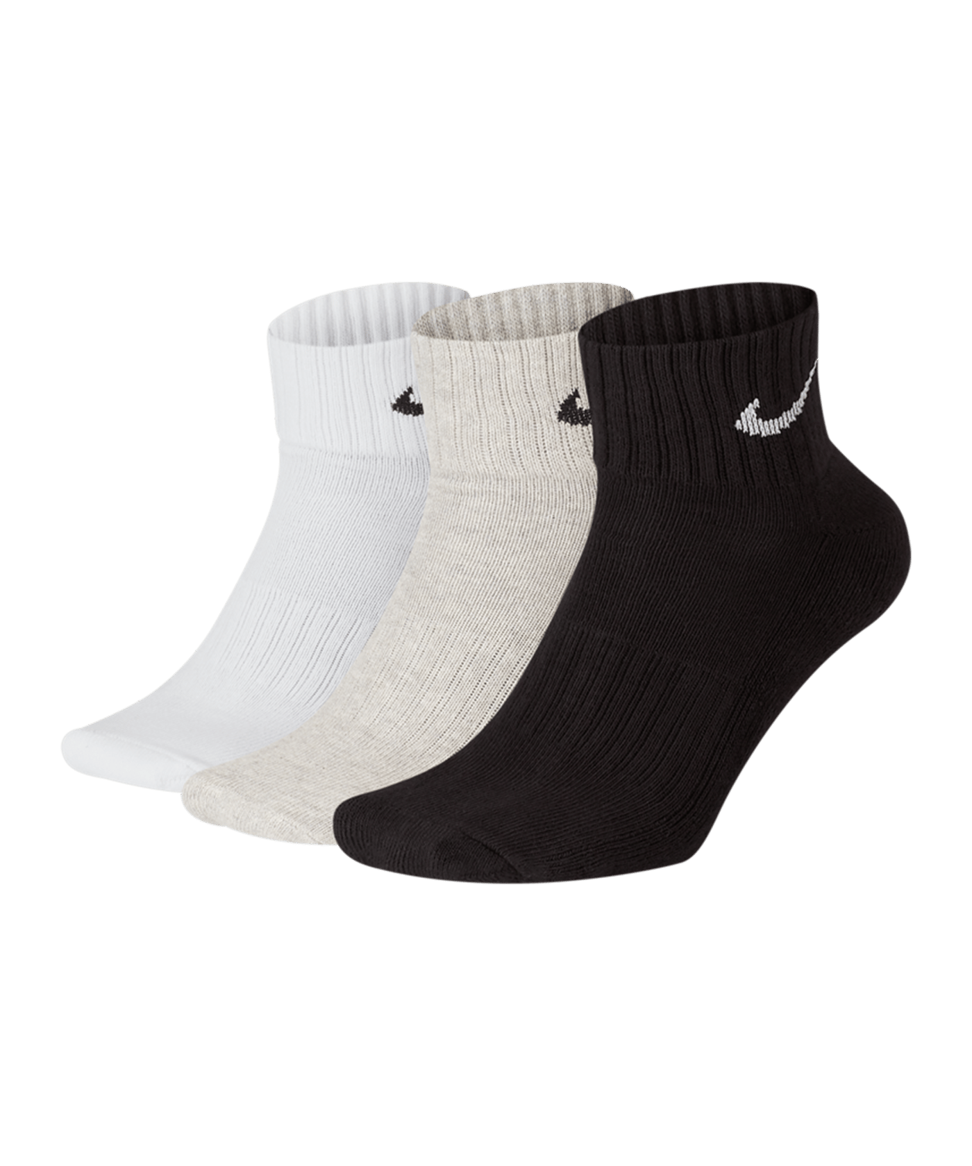 Nike Cushion Quarter 3er Pack Socken Training F901 - grau