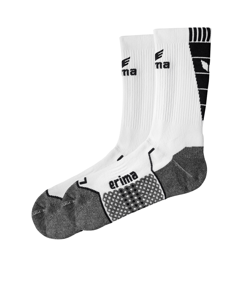 Erima Short Socks Trainingssocken Weiss Schwarz - weiss