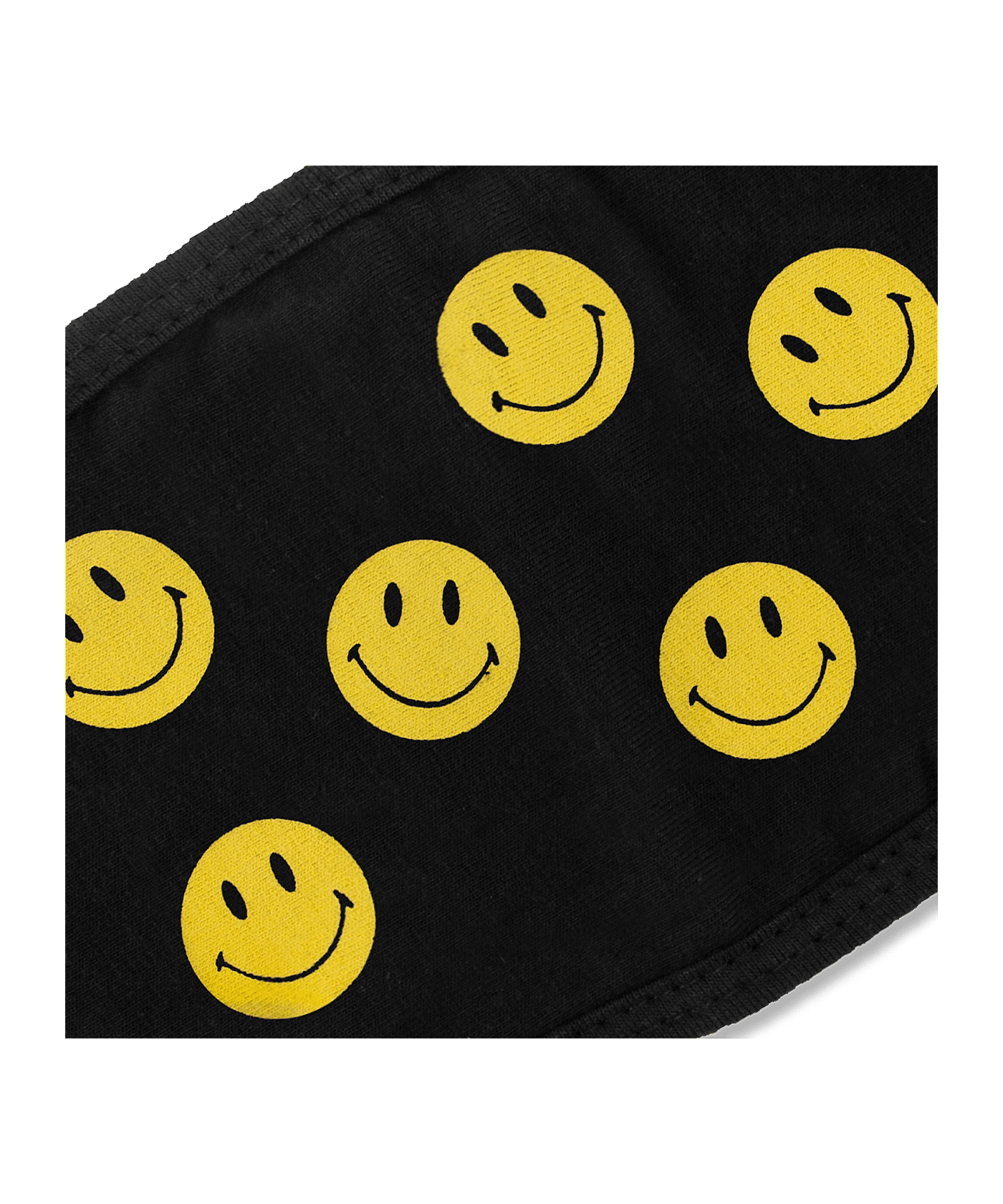 Market Smiley Dots Mundmaske - schwarz