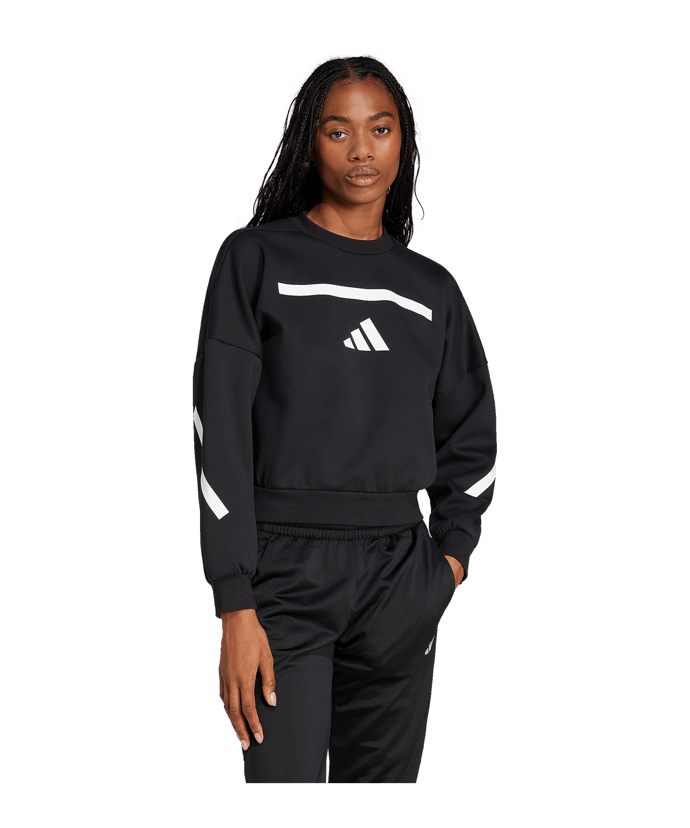 adidas Z.N.E Sweatshirt Damen Schwarz