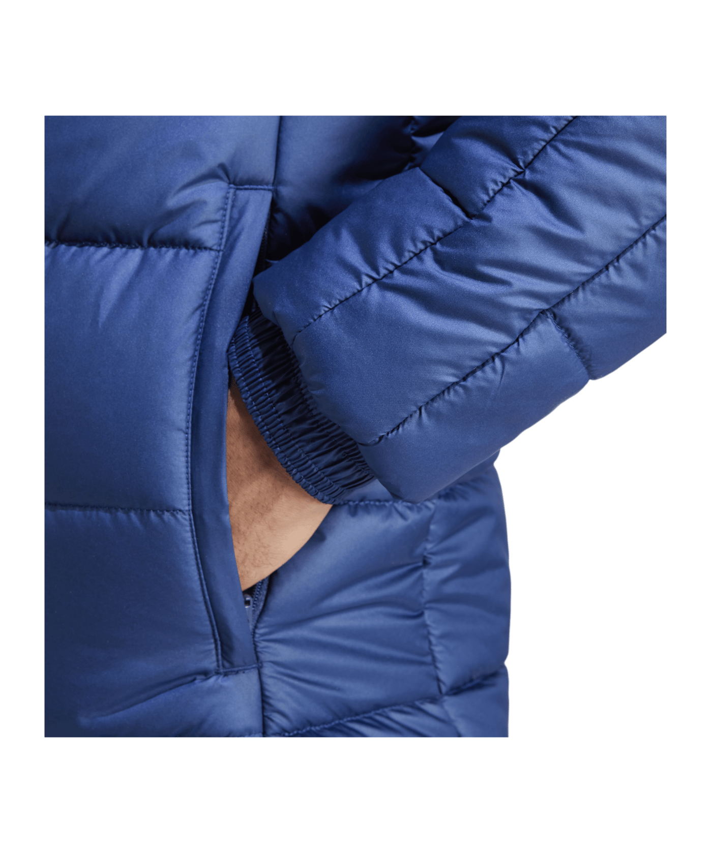 adidas Tiro 24 Long Coachjacke Blau Weiss - blau