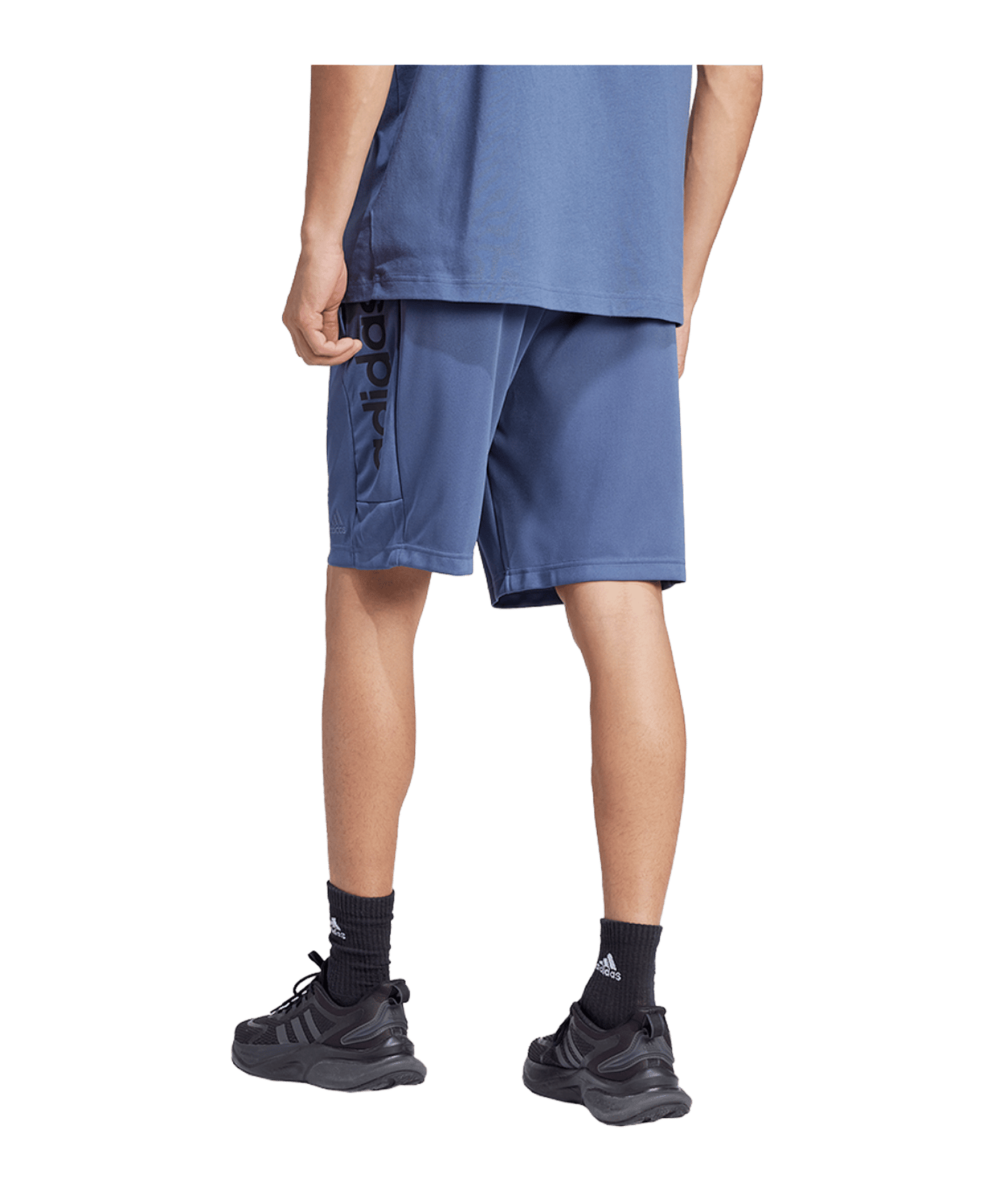 adidas Tiro Wordmark Shorts Blau Weiss - blau