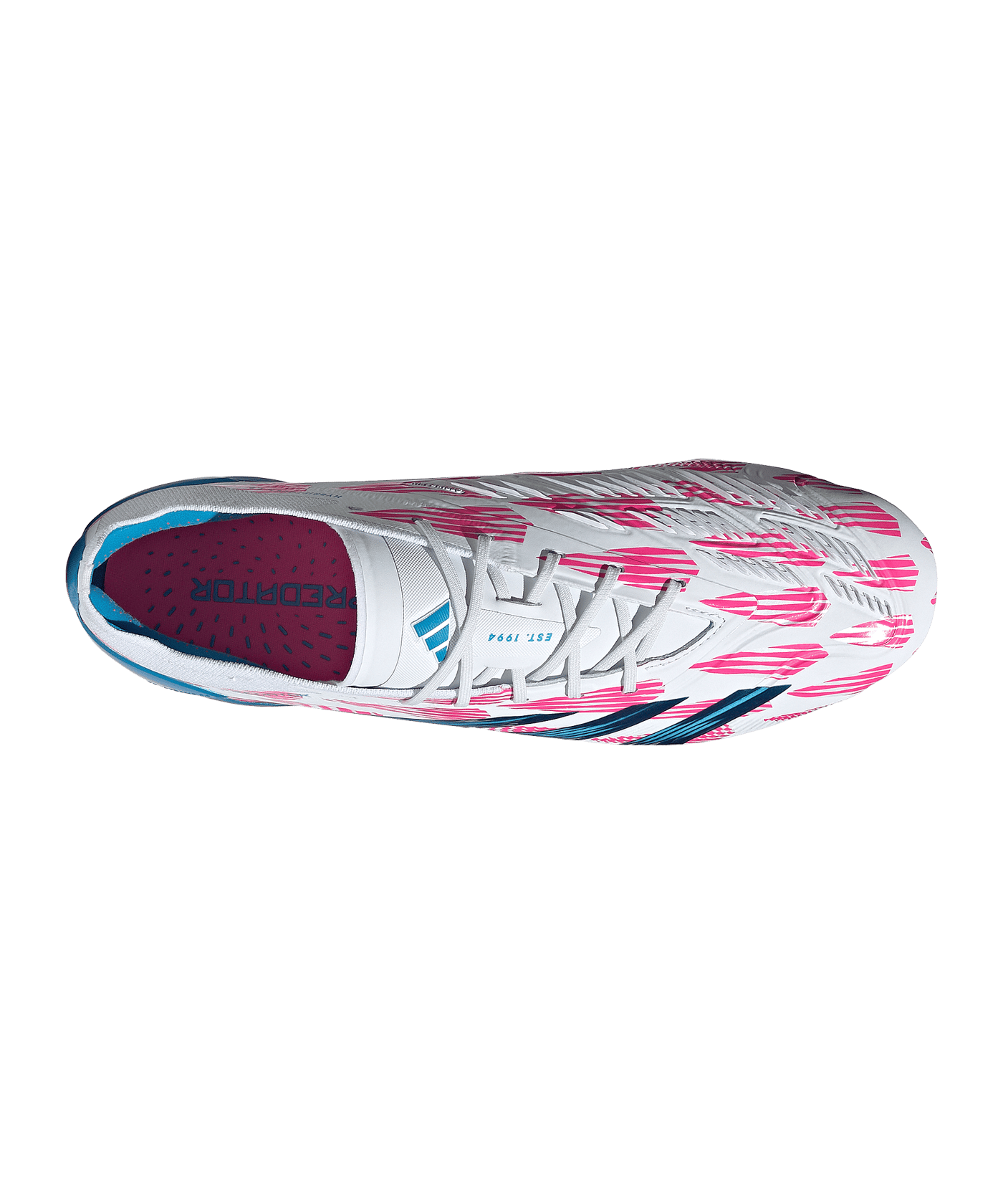 adidas Predator Elite FG Reemergence Weiss Blau - weiss