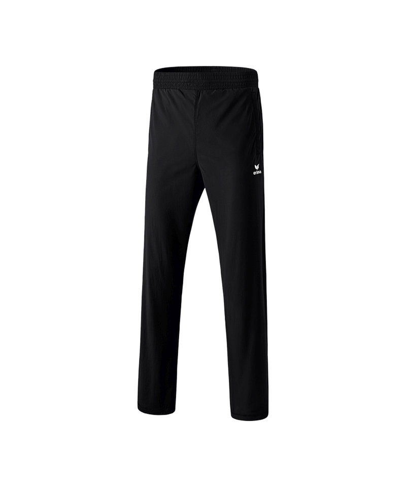 Erima Hose mit durchgehendem RV Schwarz - schwarz