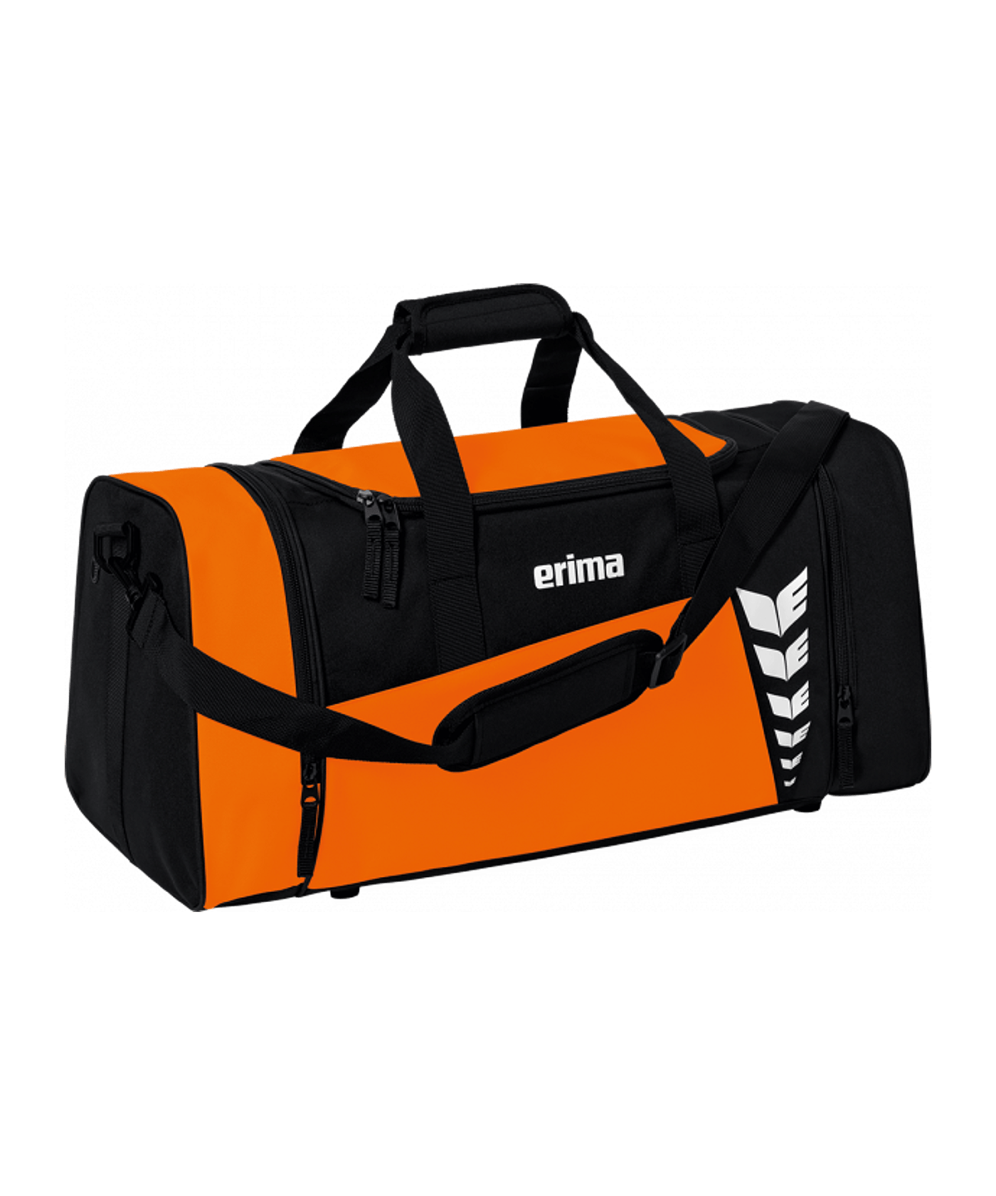 Erima Six Wings Sporttasche Gr. S Orange Schwarz - orange