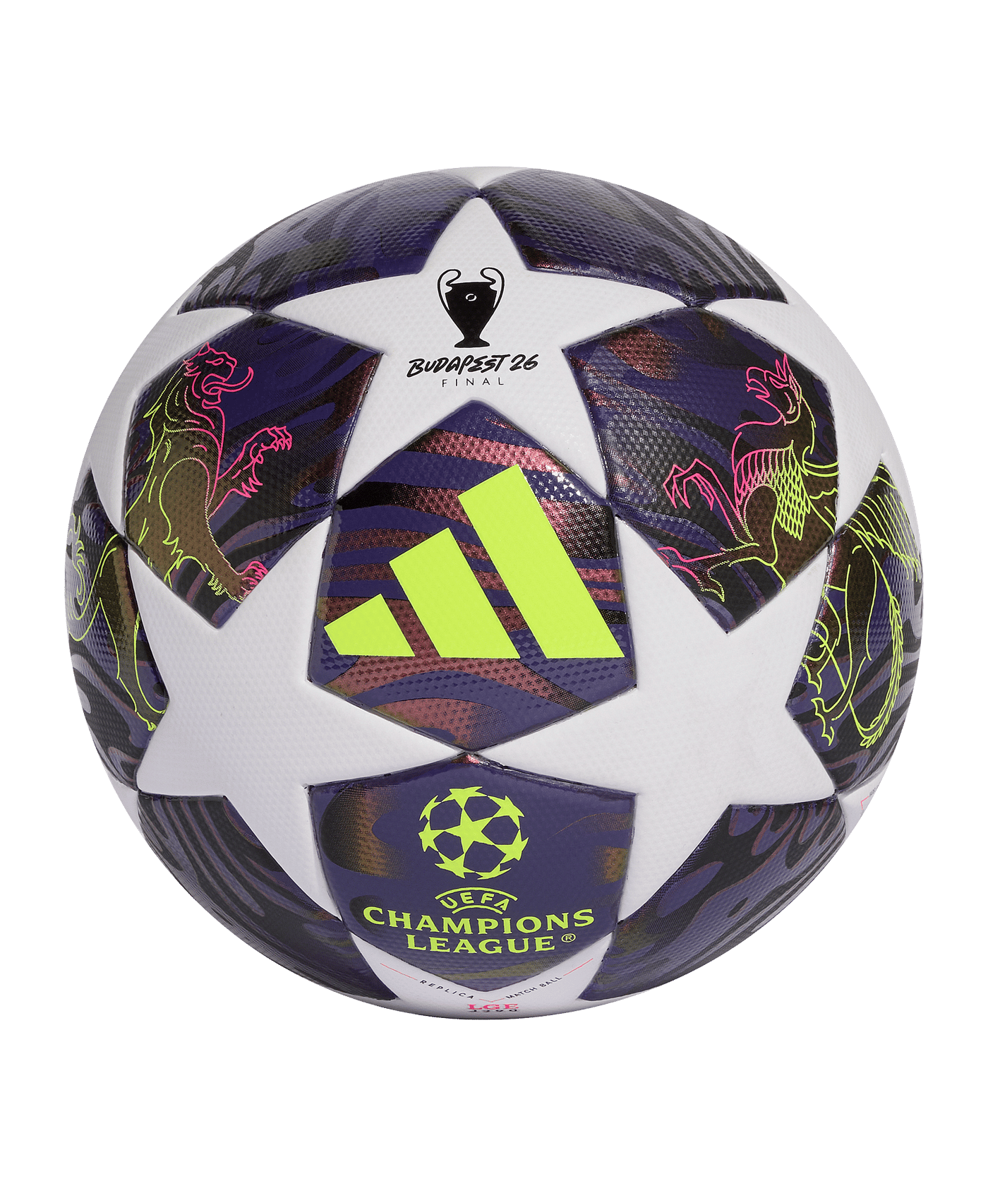 adidas UEFA Champions League Final League J290 Trainingsball 2025/2026 Kids Lila - lila