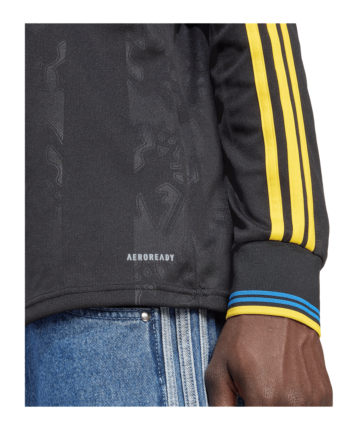 adidas Manchester United Trikot langarm 3rd 2025/2026 Schwarz - schwarz