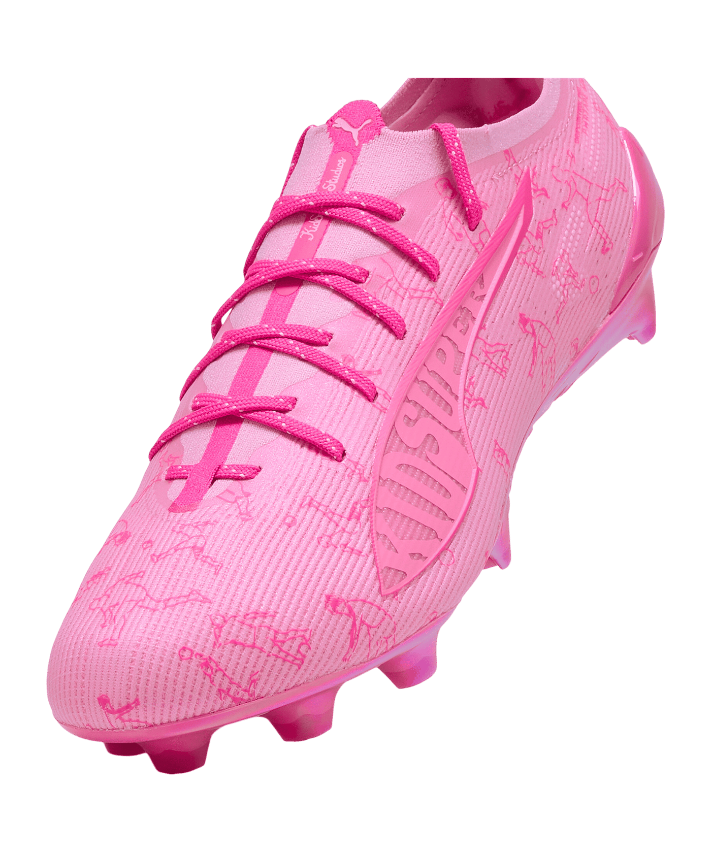 PUMA ULTRA 5 Ultimate X Kidsuper FG Rosa F01 - rosa