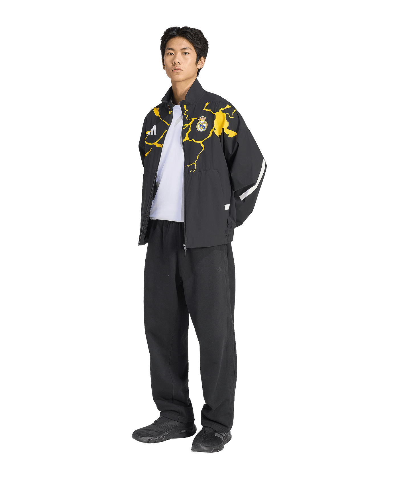 adidas Real Madrid Avengers Anthem Jacke Schwarz - schwarz