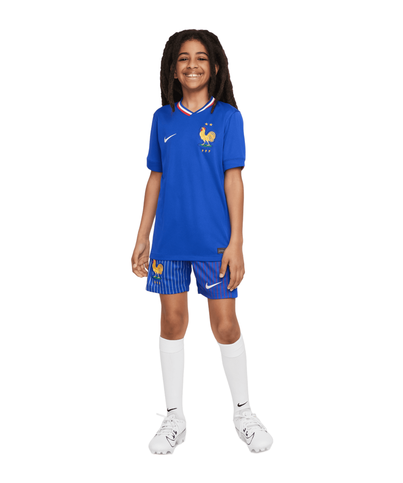 Nike Frankreich Trikot Home EM 2024 Kids Blau F452 - blau
