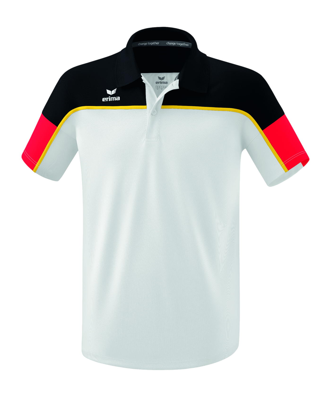 Erima Change by by Poloshirt Weiss Schwarz - weiss