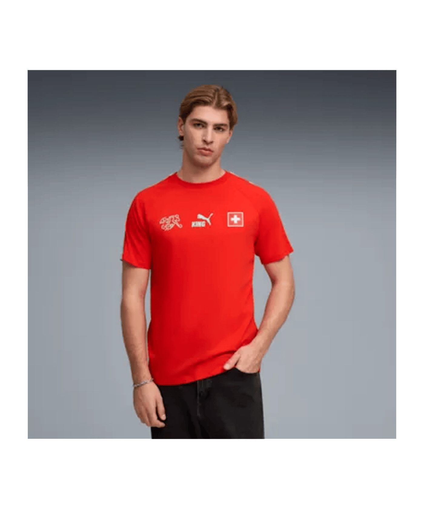 PUMA SFV Schweiz King T-Shirt Rot F05 - rot
