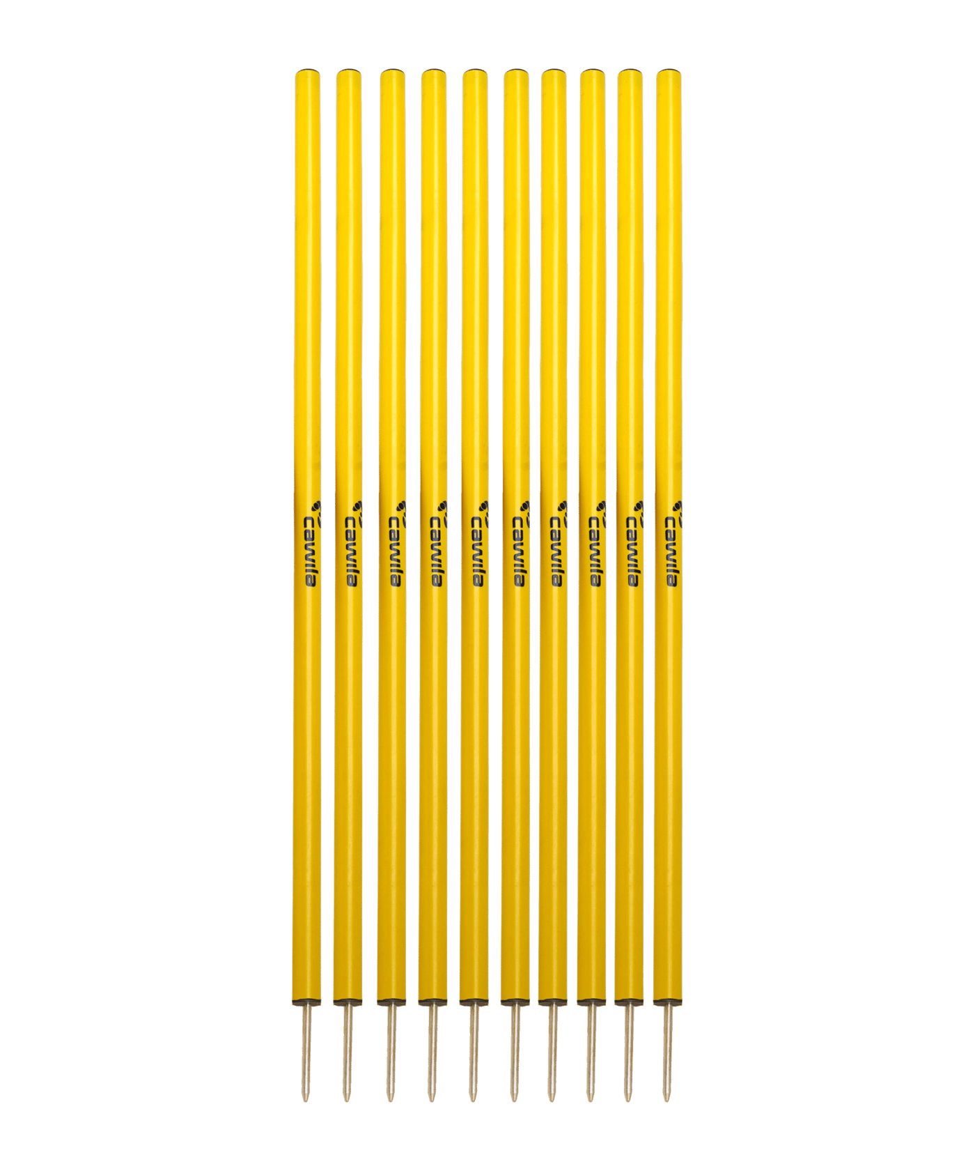 Cawila Slalomstangen CORE 10er Set | 25mm | 160cm - gelb