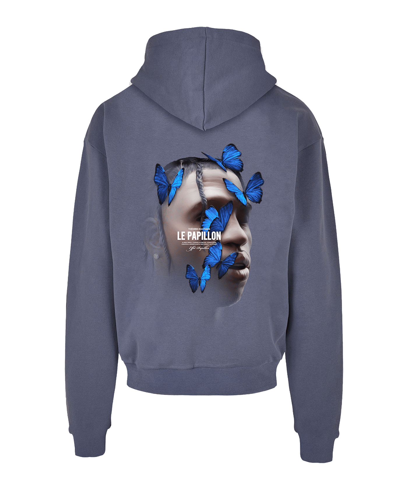 Mister Tee Le Papilloversized Hoody Blau - blau
