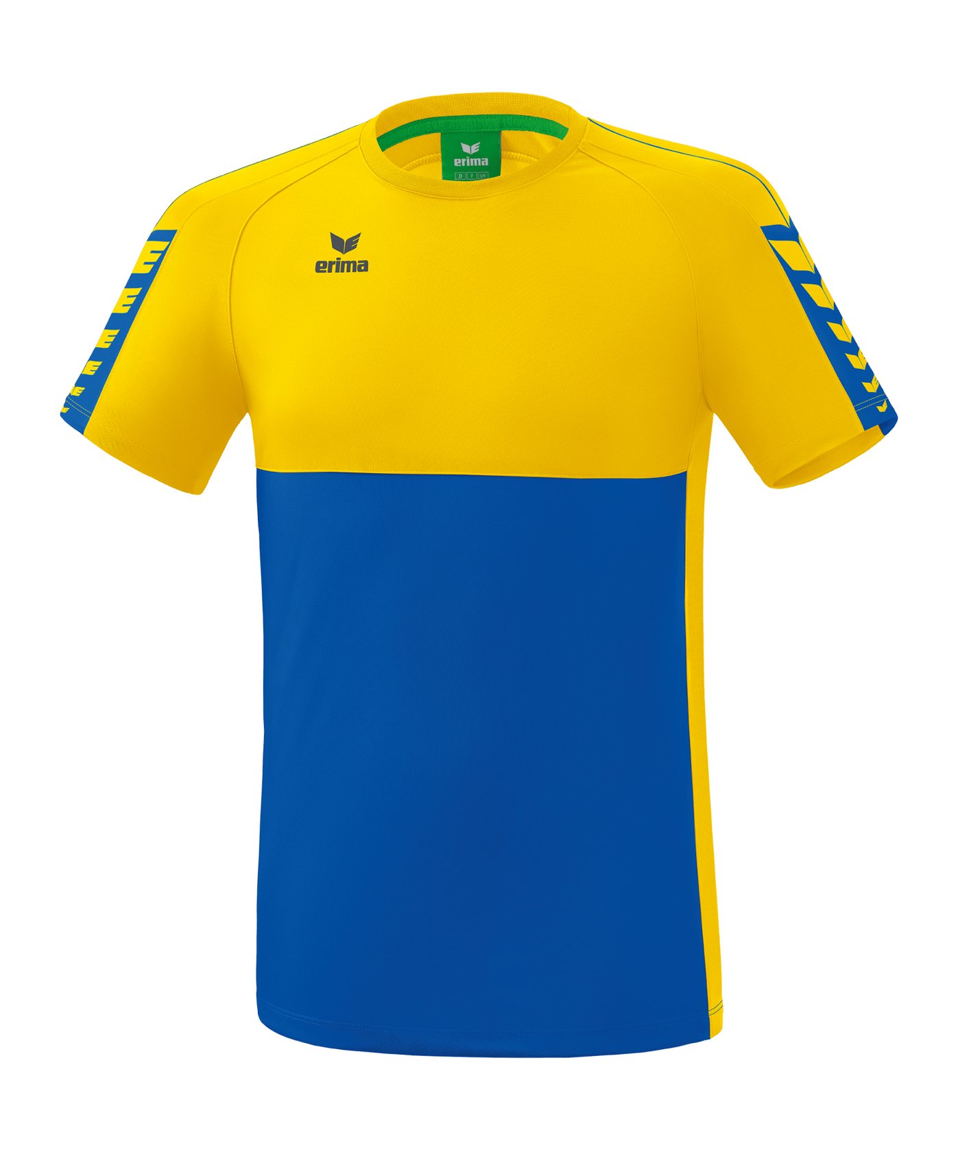 Erima SIX WINGS T-Shirt Blau Gelb - blau