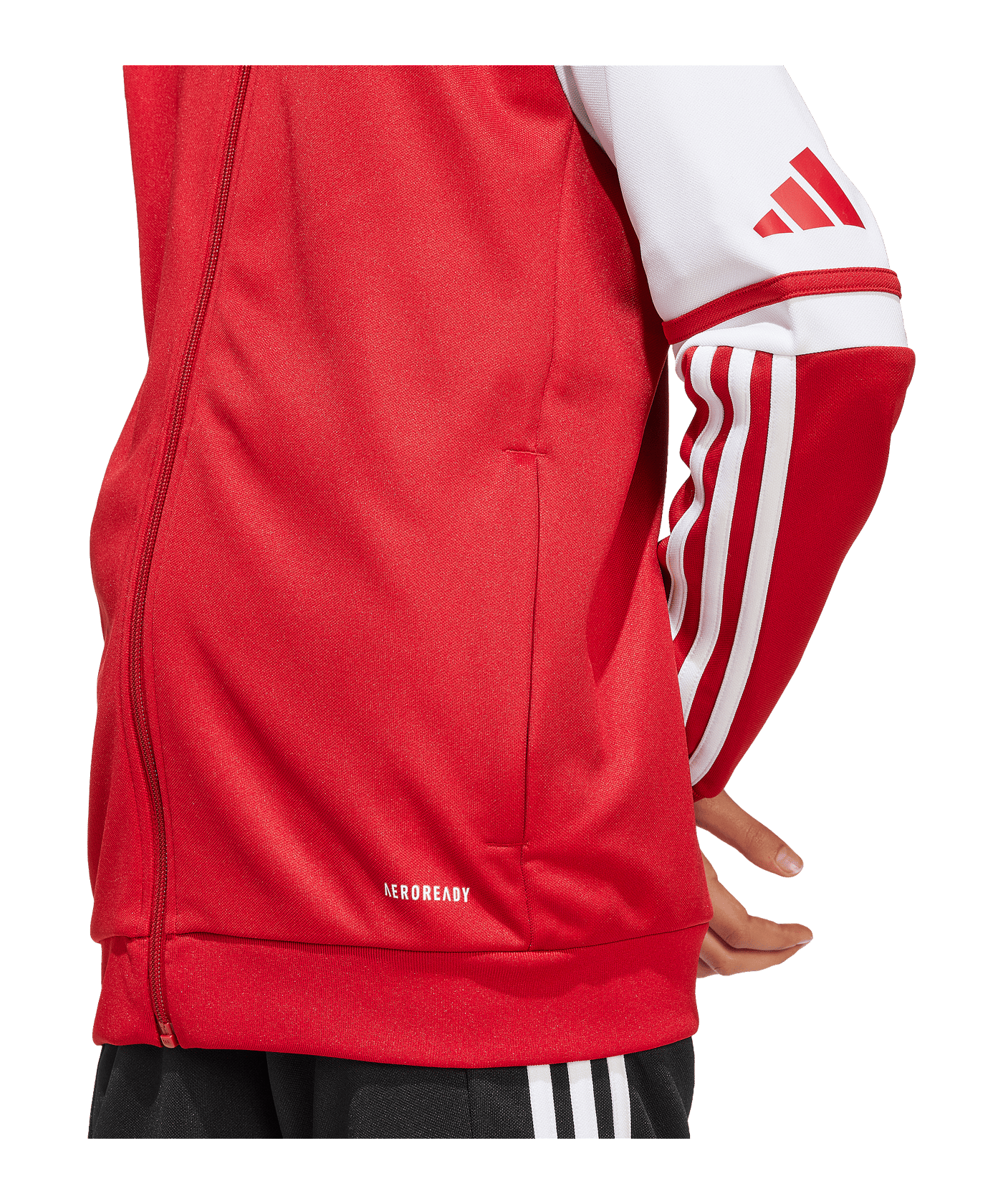 adidas Squadra 25 Kapuzenjacke Kids Rot - rot