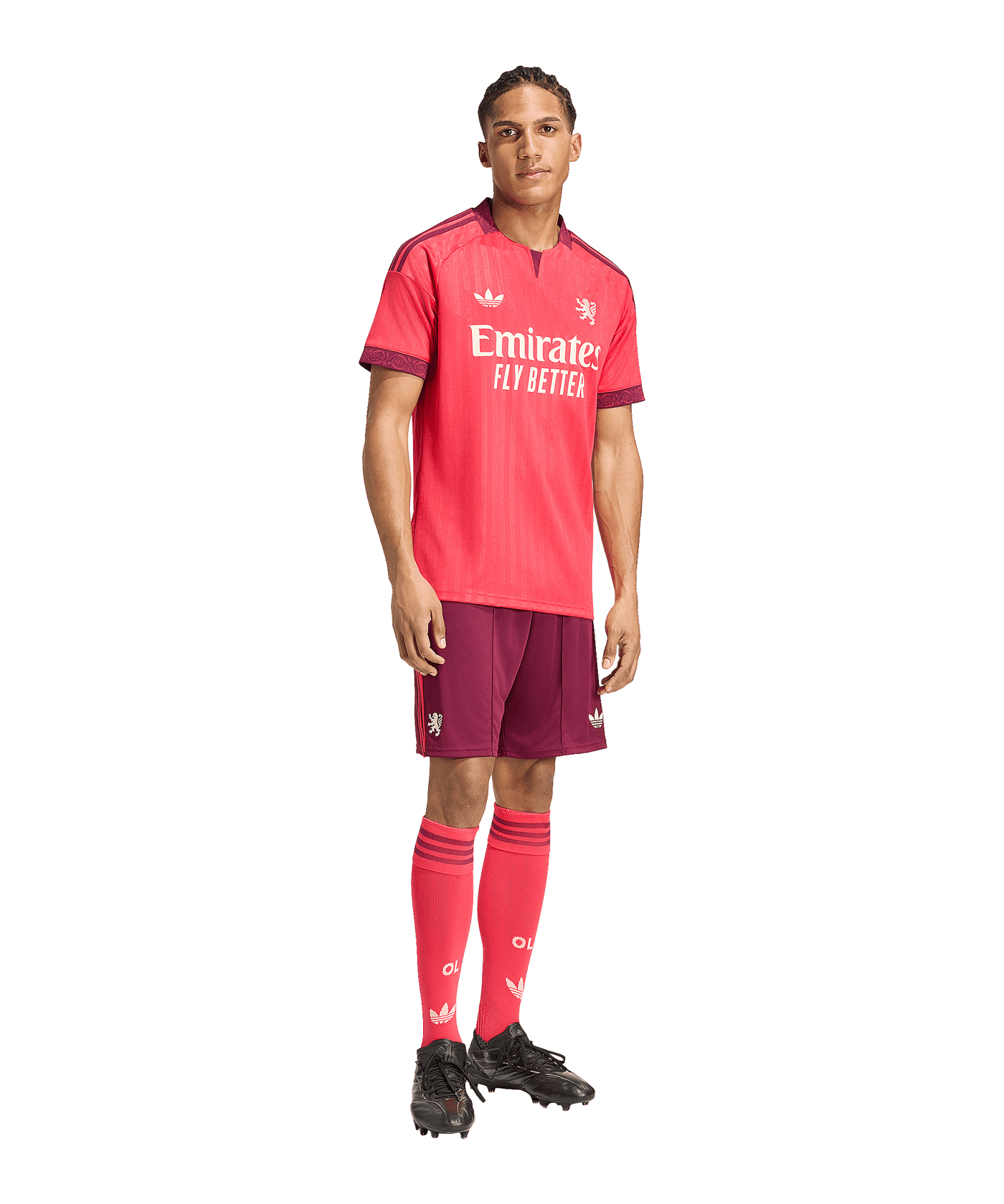 adidas Olympique Lyon Trikot Away 2026/2027 Rot - rot