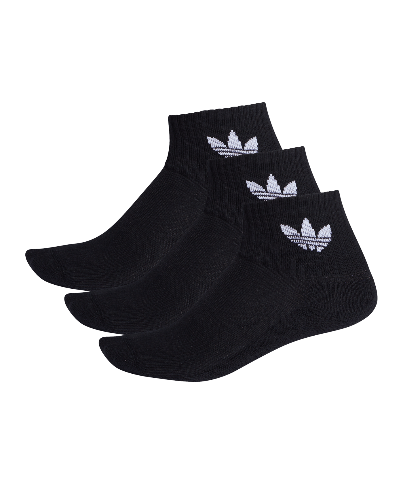 adidas Originals Mid Ankle Socken Schwarz - schwarz