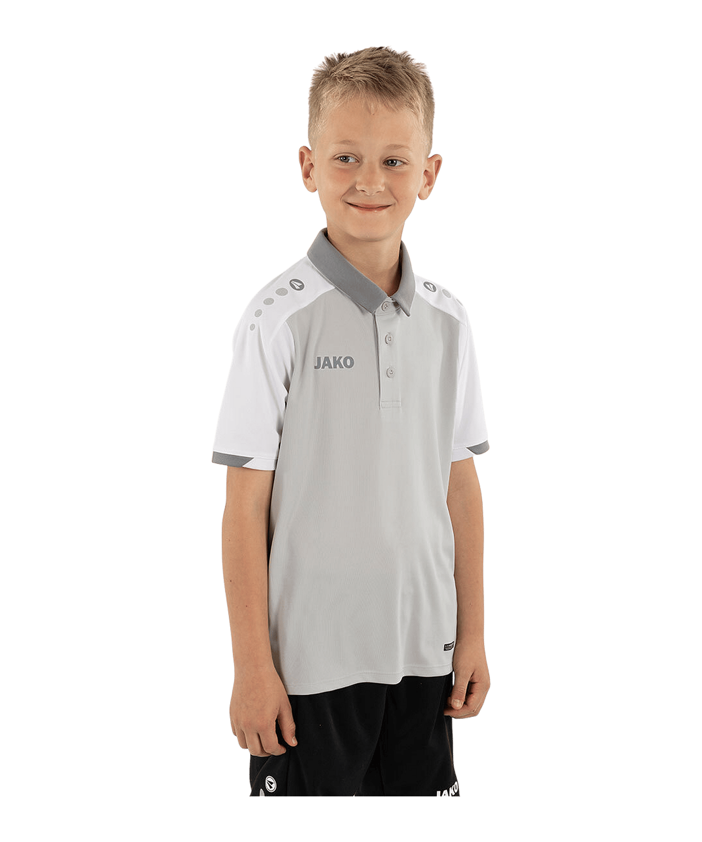 JAKO Dynamic Polo Kids Grau F837 - grau