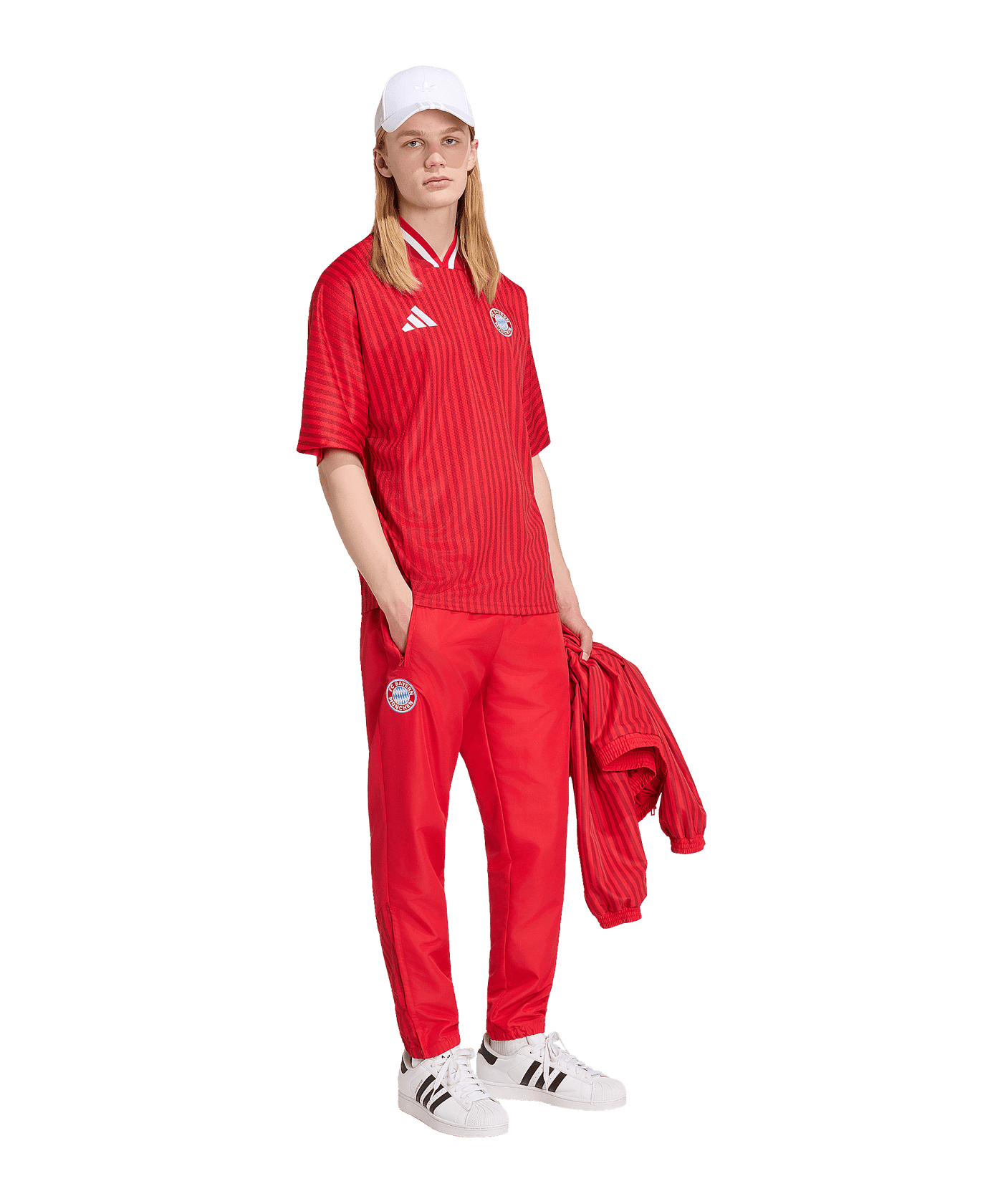 adidas FC Bayern München Stadium Trikot Rot - rot