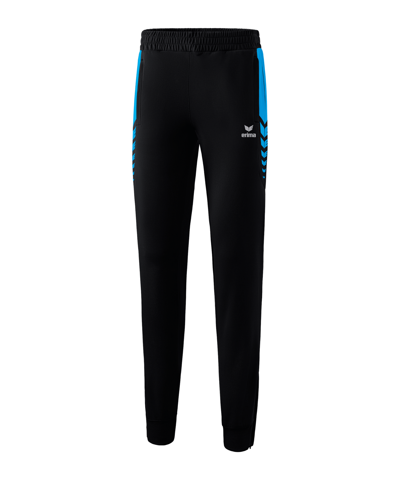 Erima Six Wings Worker Hose Damen Schwarz Hellblau - schwarz
