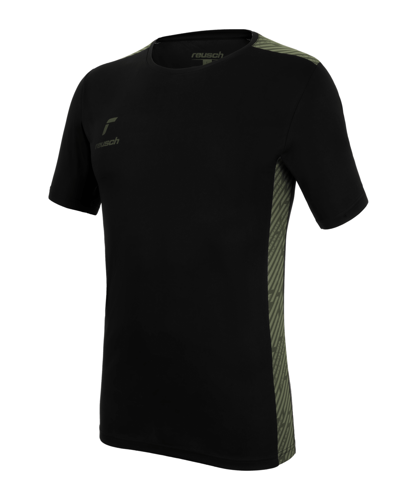 Reusch Active T-Shirt Schwarz Grün F7050 - schwarz