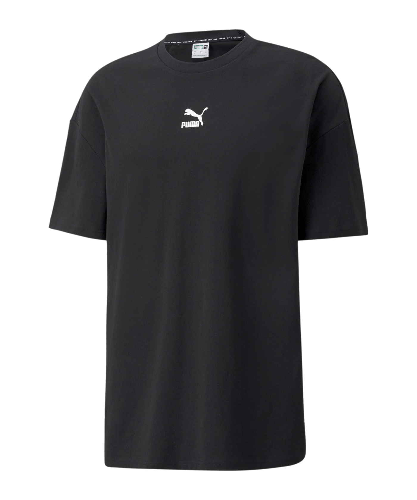 PUMA Classics Boxy T-Shirt Schwarz F01 - schwarz