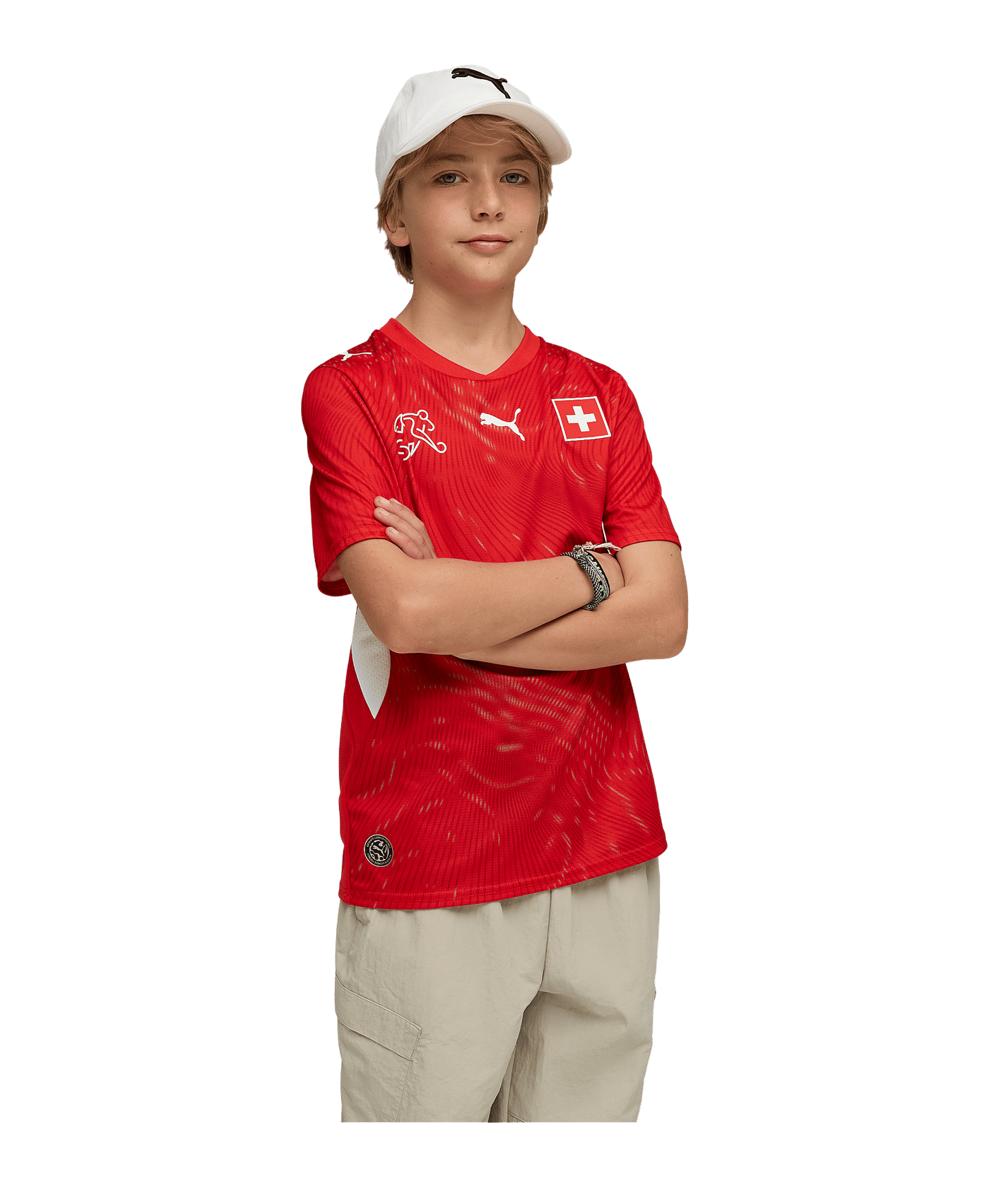 PUMA SFV Schweiz Replica Trikot Home WM 2026 Kids Rot F01 - rot