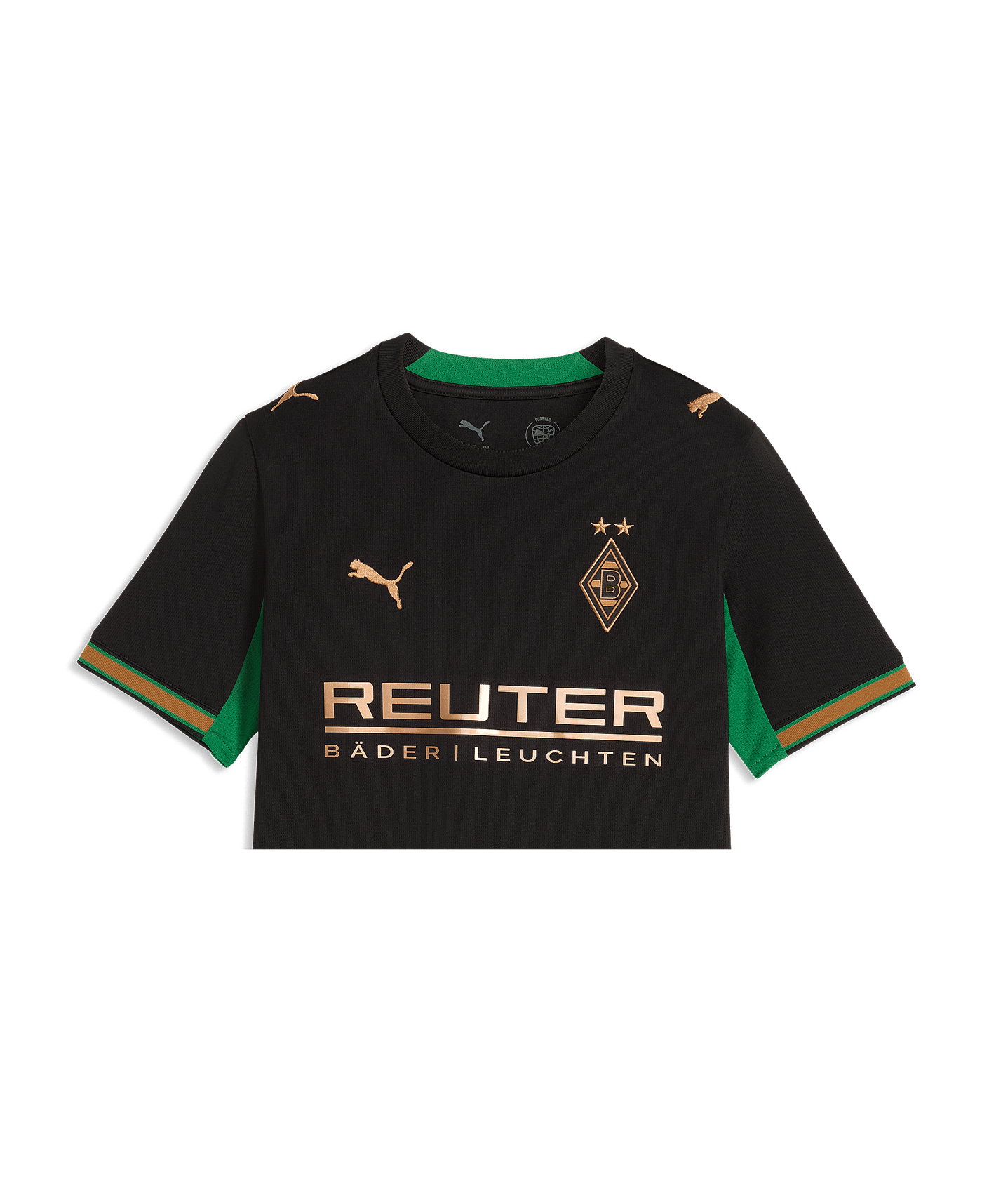 PUMA Borussia Mönchengladbach Trikot Away 2026/2027 Kinder Schwarz F02 - schwarz