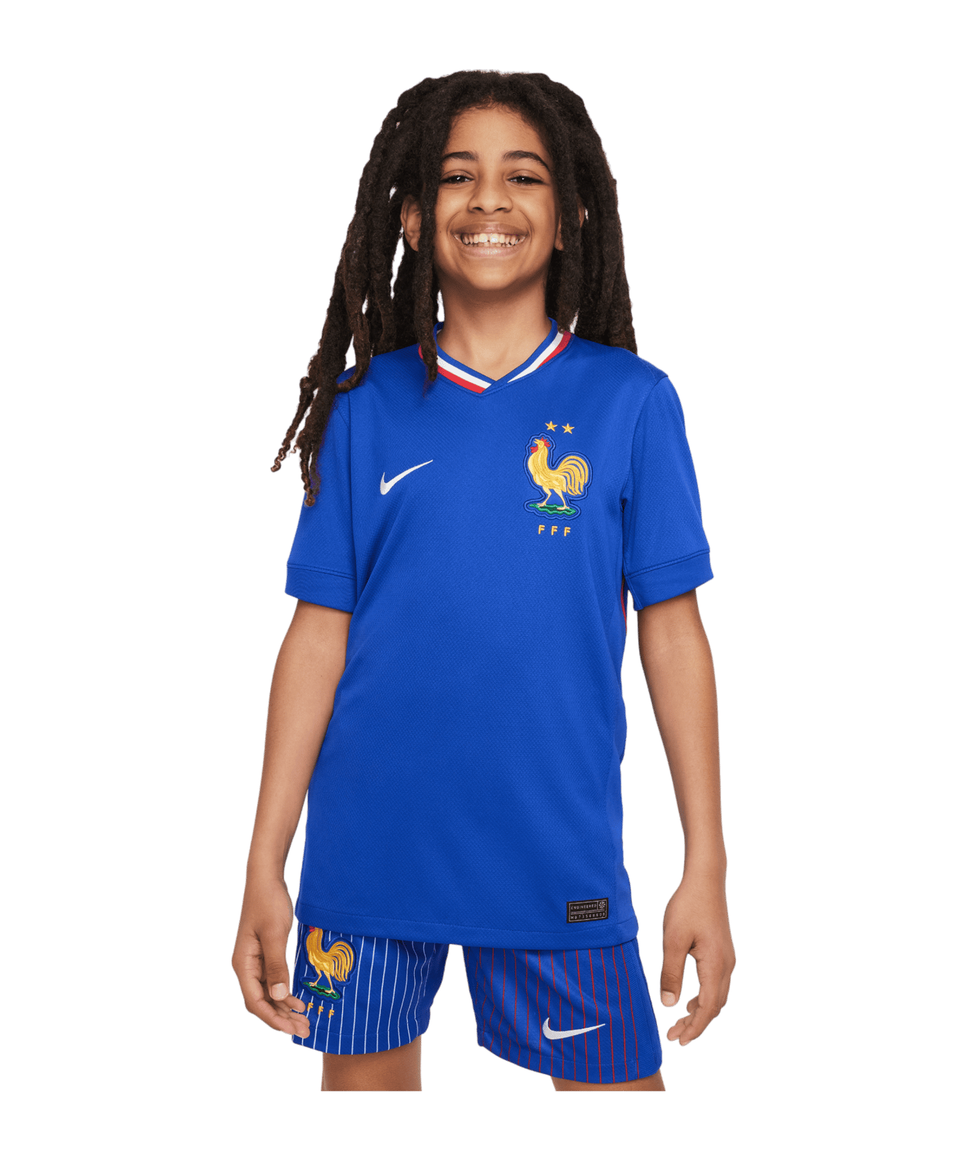 Nike Frankreich Trikot Home EM 2024 Kids Blau F452 - blau
