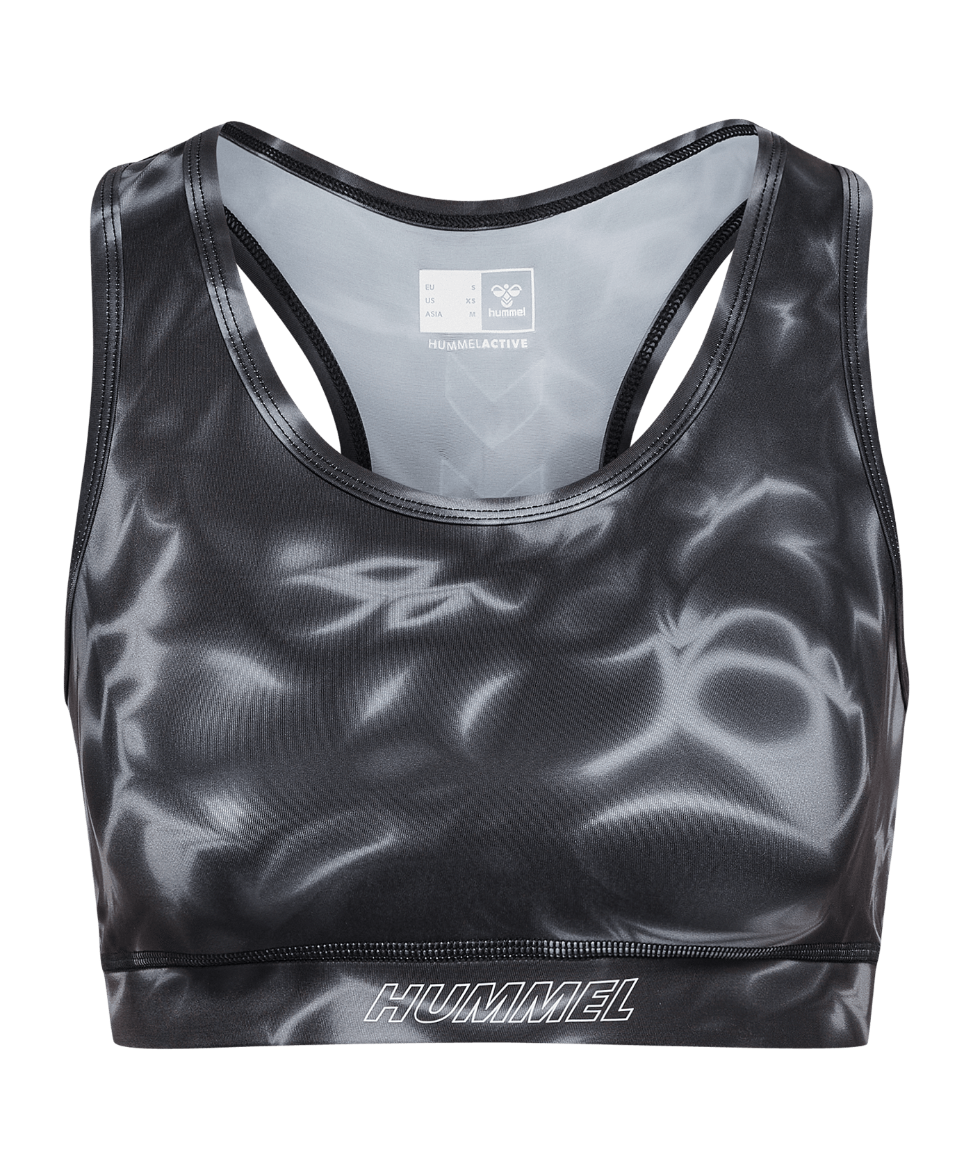 Hummel Te Twist Aop Sport-BH Damen Schwarz F2001 - schwarz