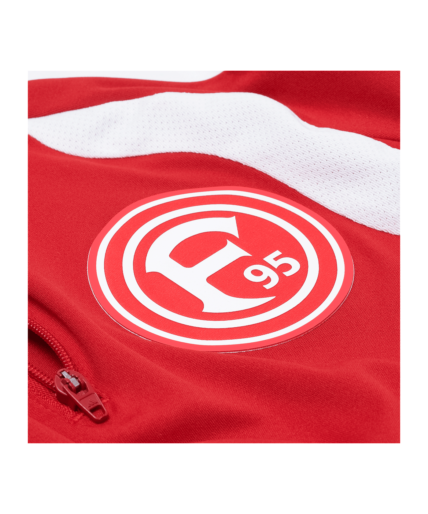 adidas Fortuna Düsseldorf Training Half Zip Top Kids Rot - rot