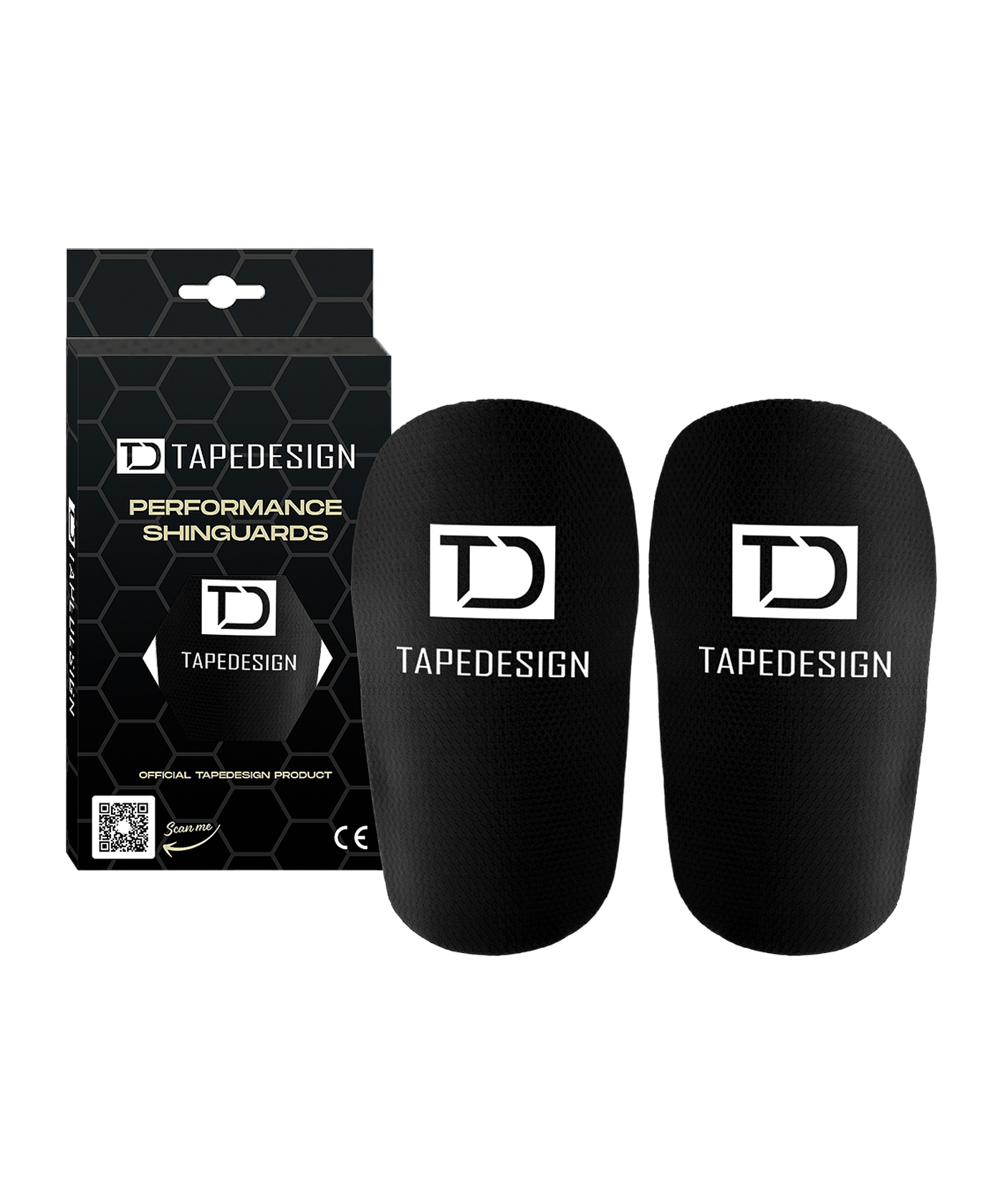 Tapedesign Performance Schienbeinschoner Schwarz - schwarz