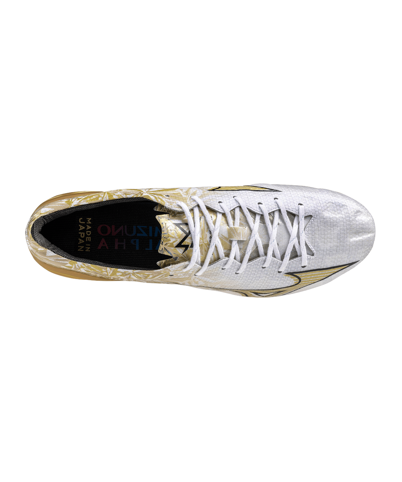 Mizuno Alpha Made in Japan FG Prism Gold Weiss Gold Schwarz F50 - weiss