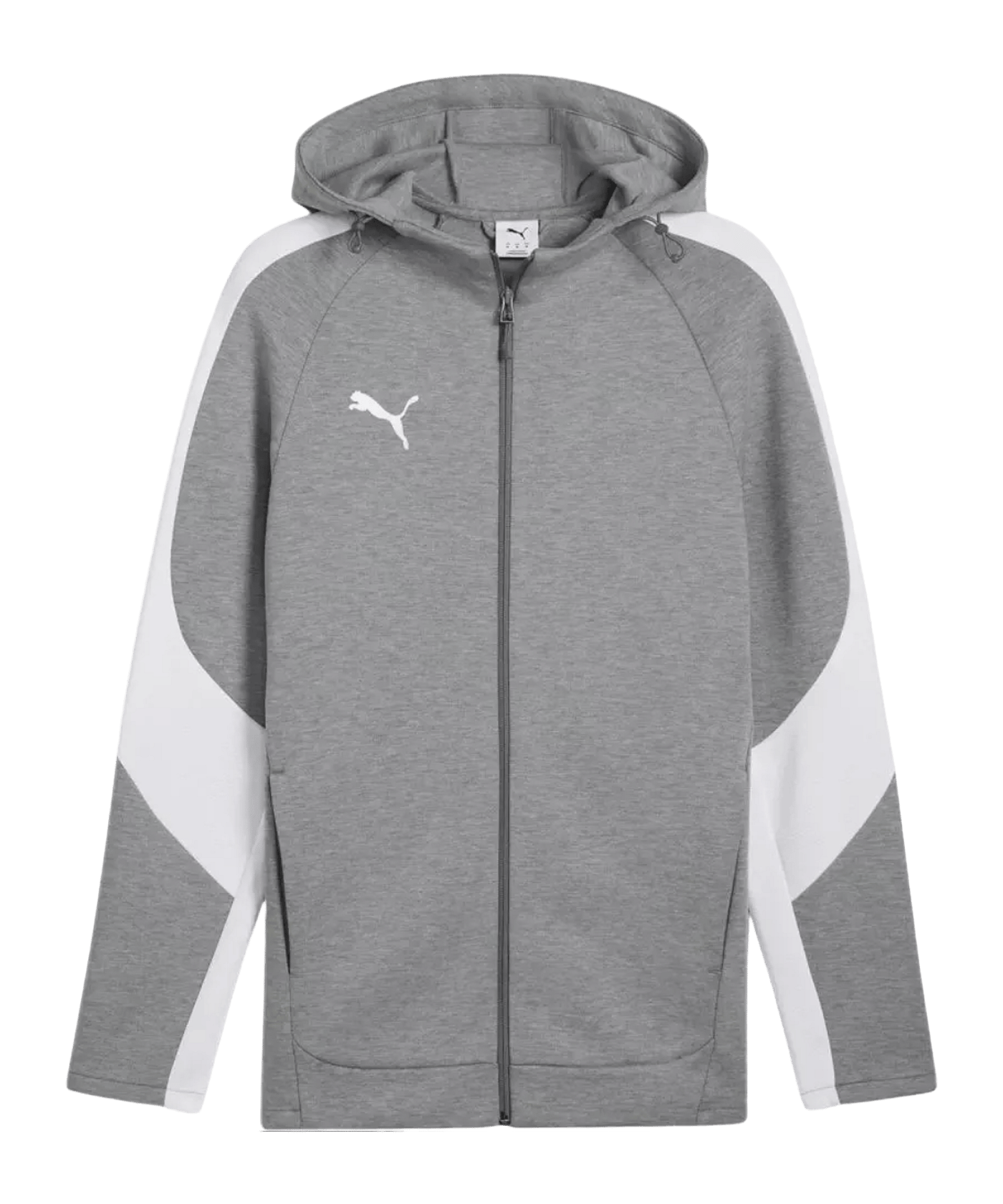 PUMA teamEVOSTRIPE Kapuzenjacke Grau F33 - grau