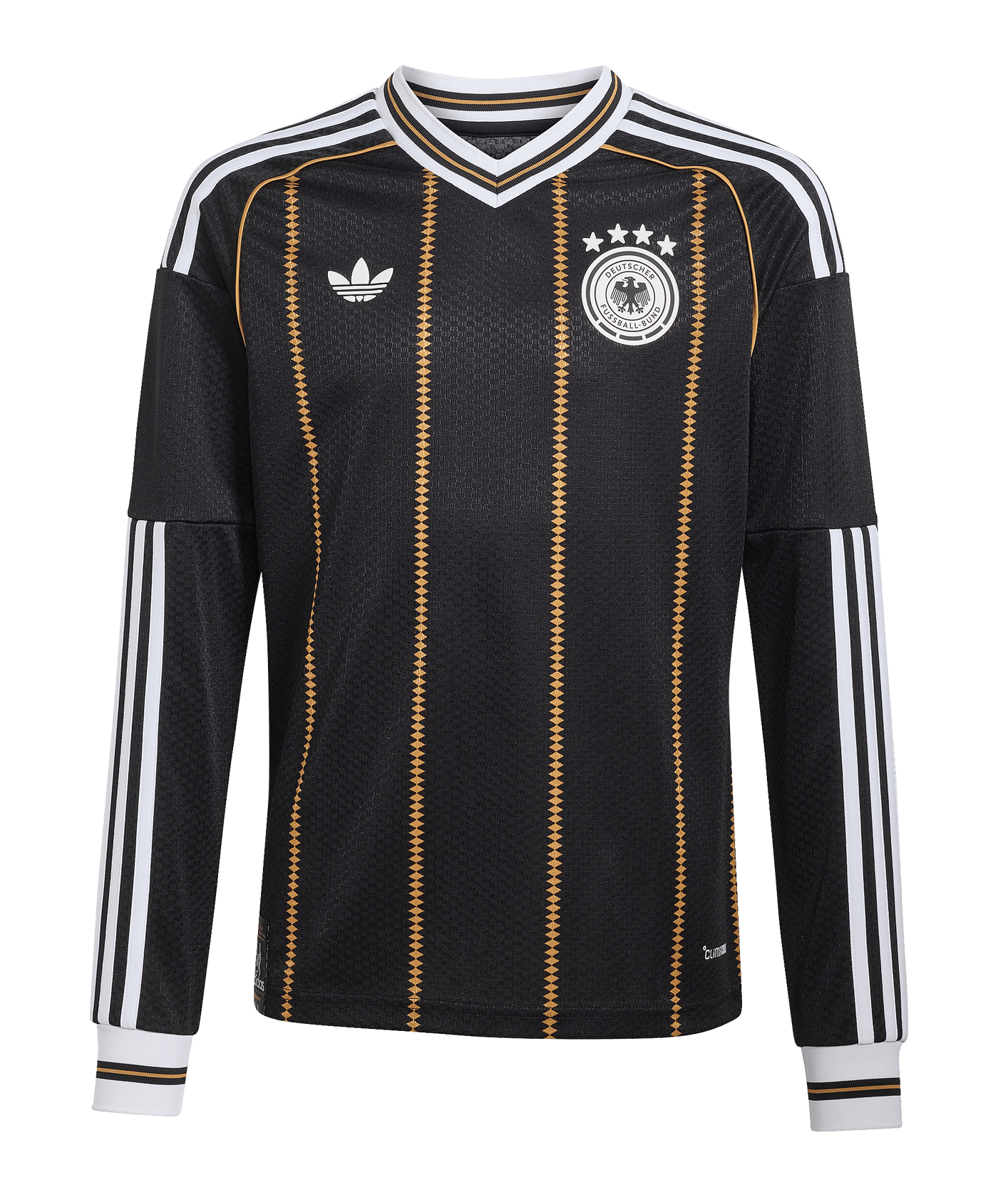 adidas DFB Deutschland Trikot Langarm 3rd 2026 Kids Schwarz - schwarz