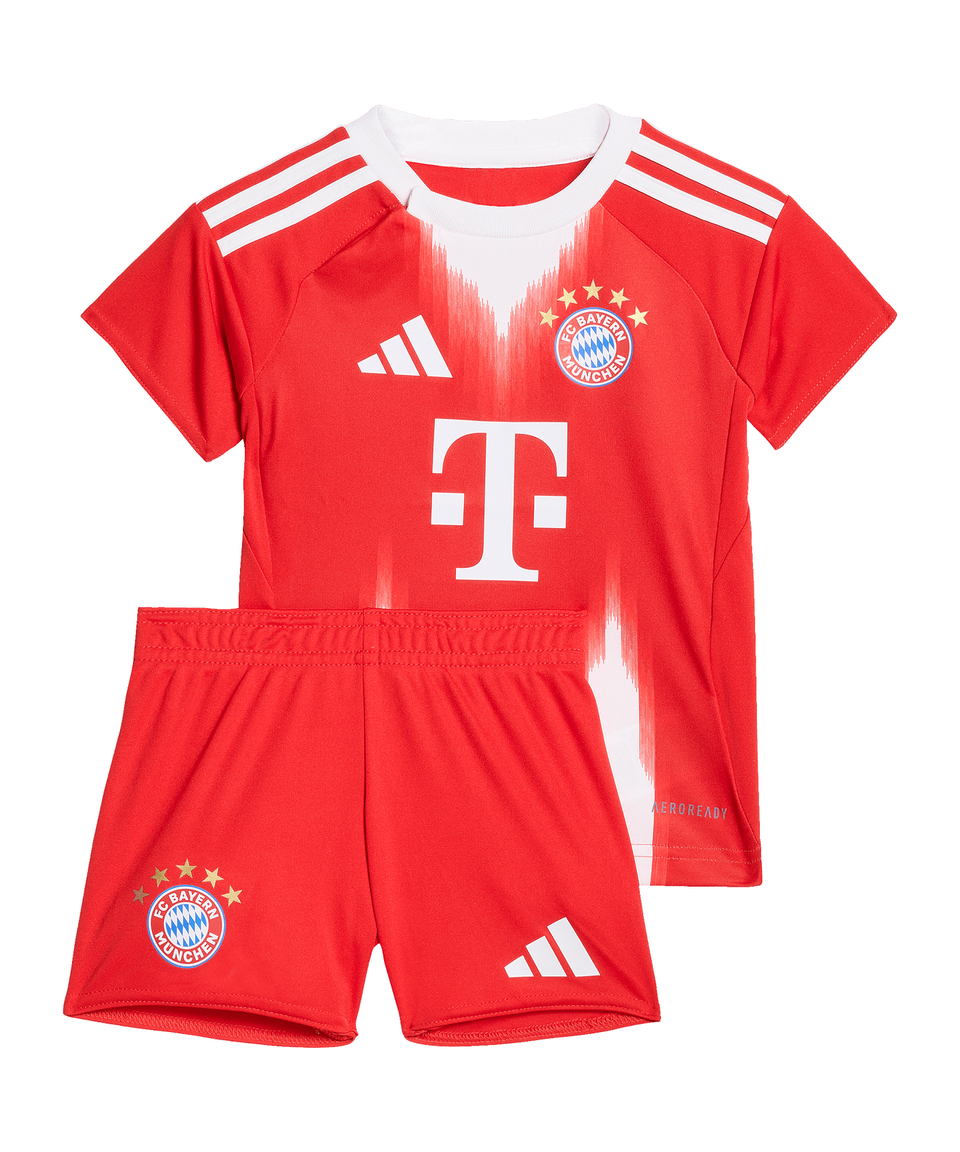 adidas FC Bayern München Baby Trikot Set Home 2025/2026 Kids Rot - rot