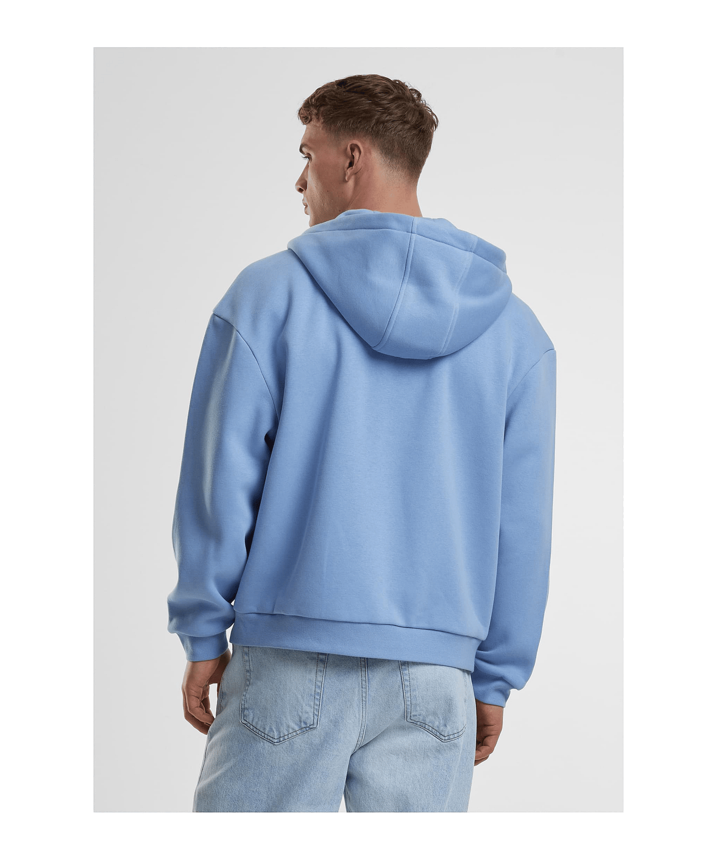 Urban Classic Fluffy Kapuzenjacke Blau - blau
