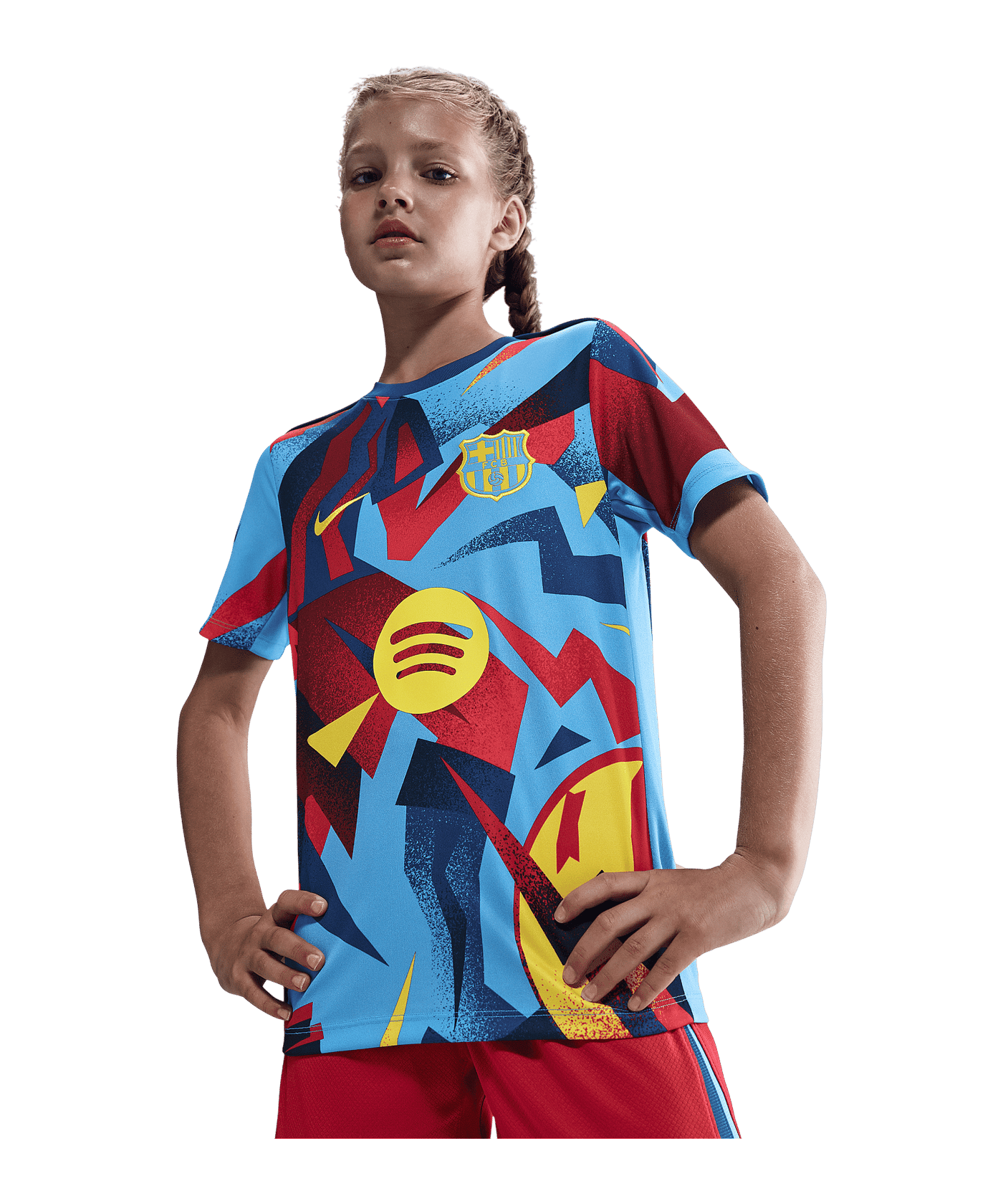 Nike FC Barcelona Academy Pro Trainingsshirt Kids Blau F413 - blau
