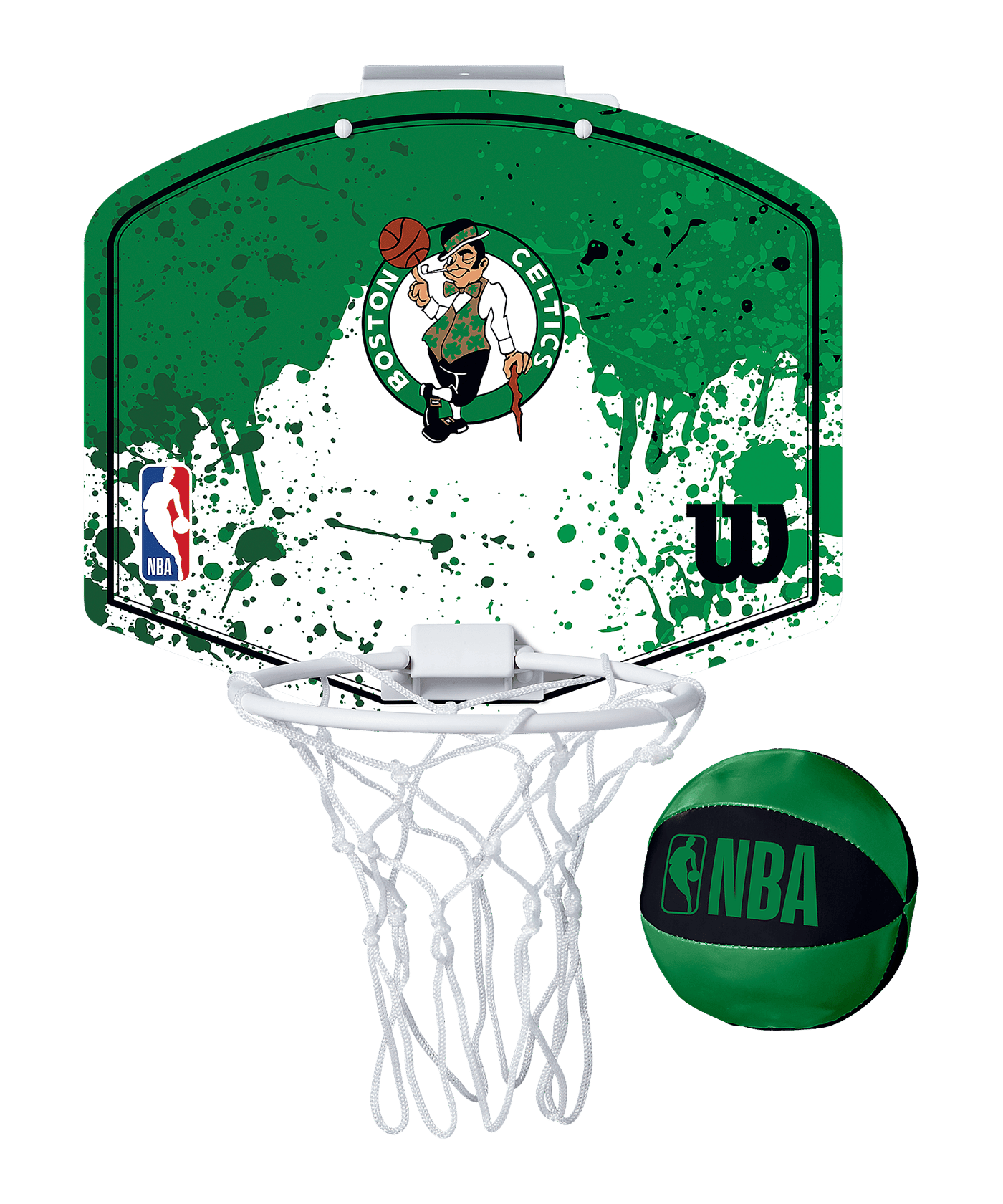 Wilson NBA Boston Celtics Team Mini Hoop Basketball Miniball Grün - gruen