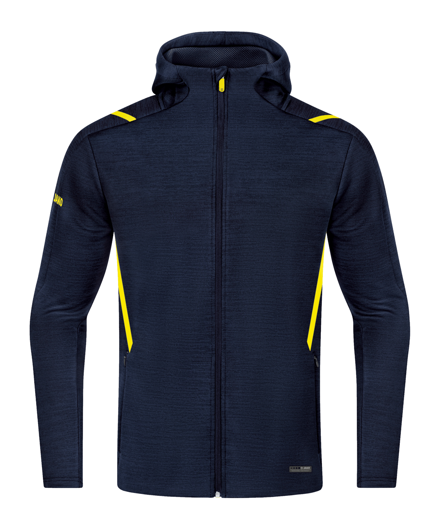 JAKO Challenge Freizeit Kapuzenjacke Gelb F512 - blau