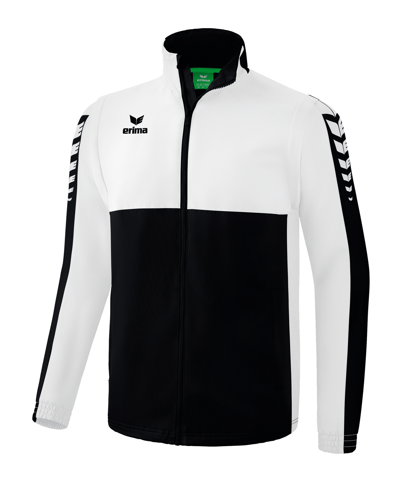 Erima SIX WINGS Jacke abnehmbare Ärmel Weiss - schwarz