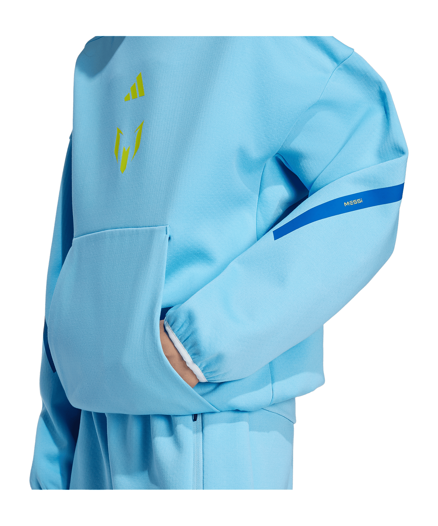 adidas Messi ZNE Hoody Kids Blau - blau