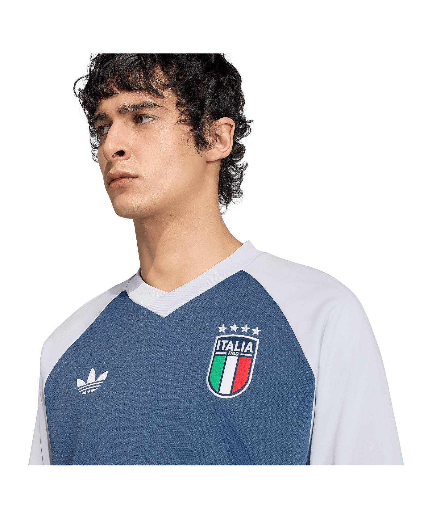 adidas FIGC Italien Prematch Sweatshirt WM 2026 Blau - blau