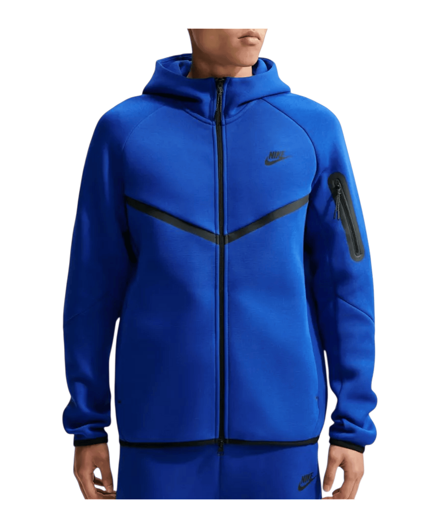 Nike Tech Windrunner Kapuzenjacke Blau - blau