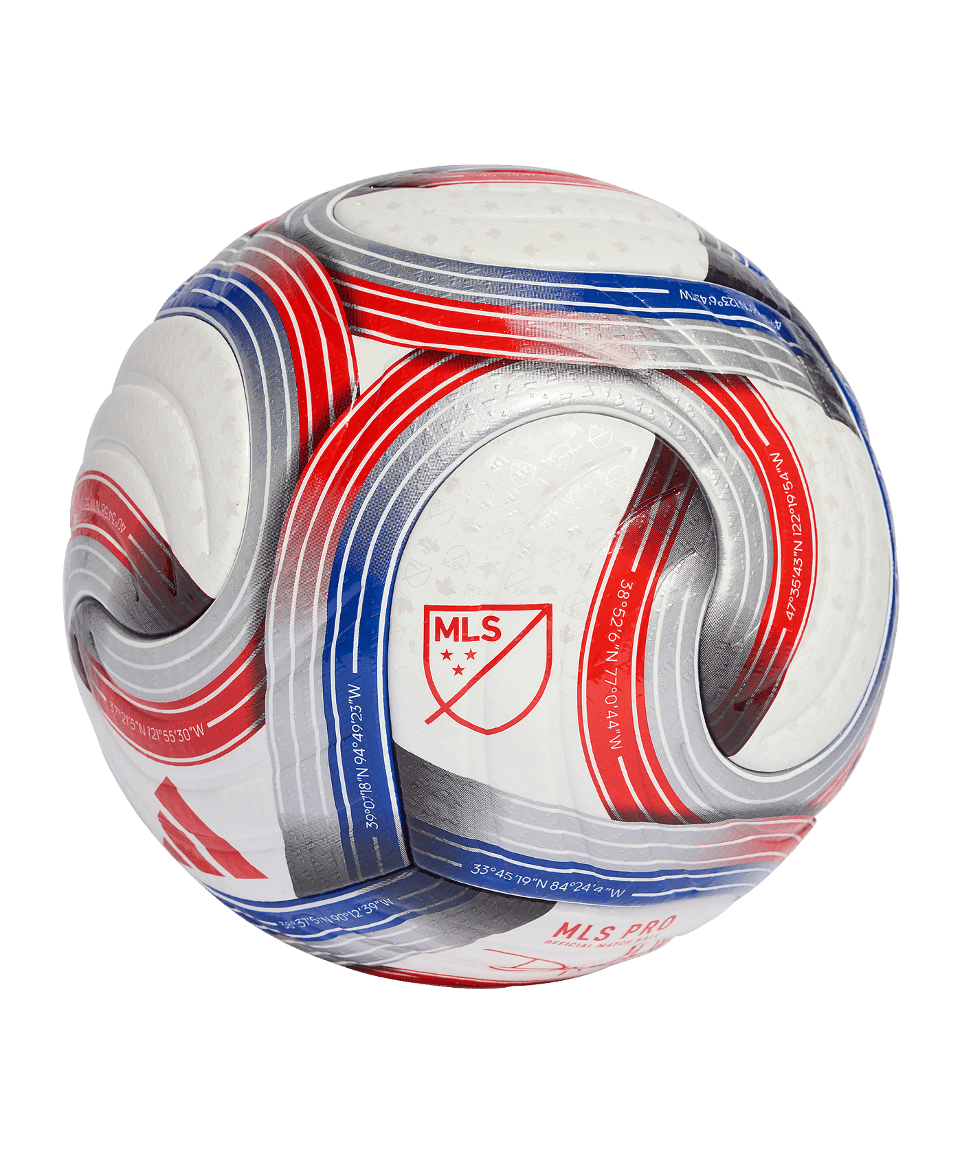 adidas MLS PRO Spielball Weiß - weiss