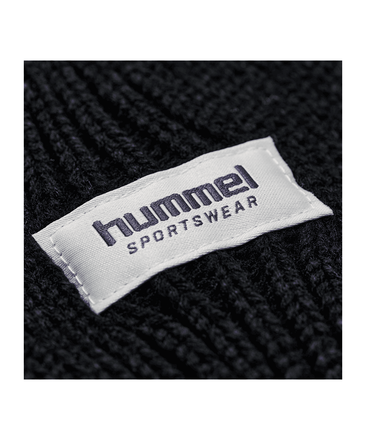 Hummel Heavy Rib Knit Beanie Kids Schwarz F2001 - schwarz