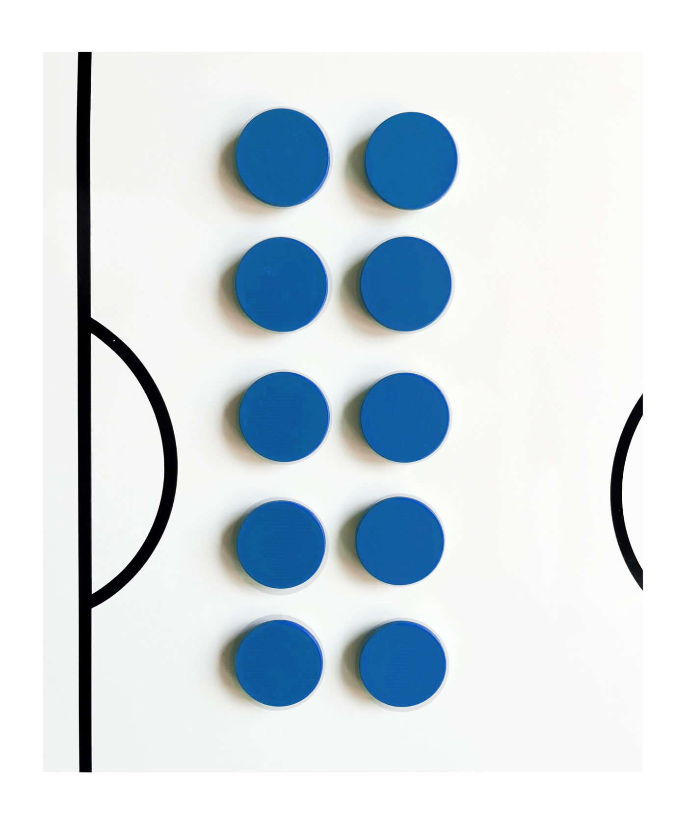 BFP TOP COACH Rundmagnet 10er Set 30mm Blau - blau